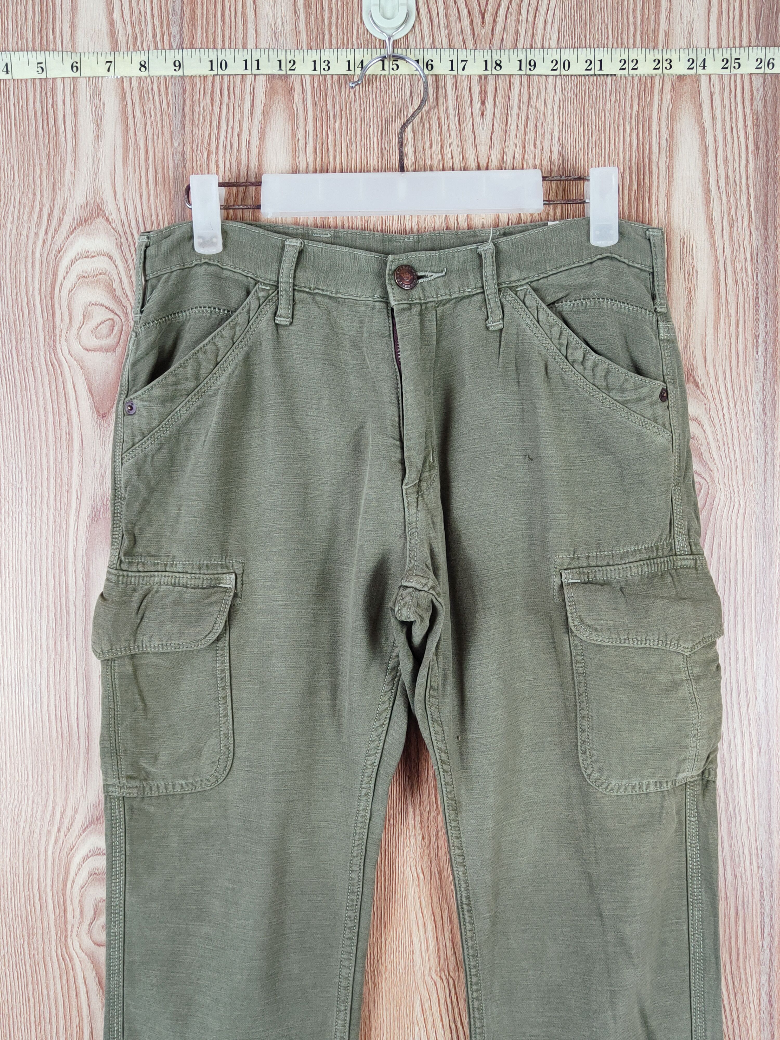 Big John Big John Green Multipocket Tactical Cargo Pants #W394 Size US 30 / EU 46 - 2 Thumbnail
