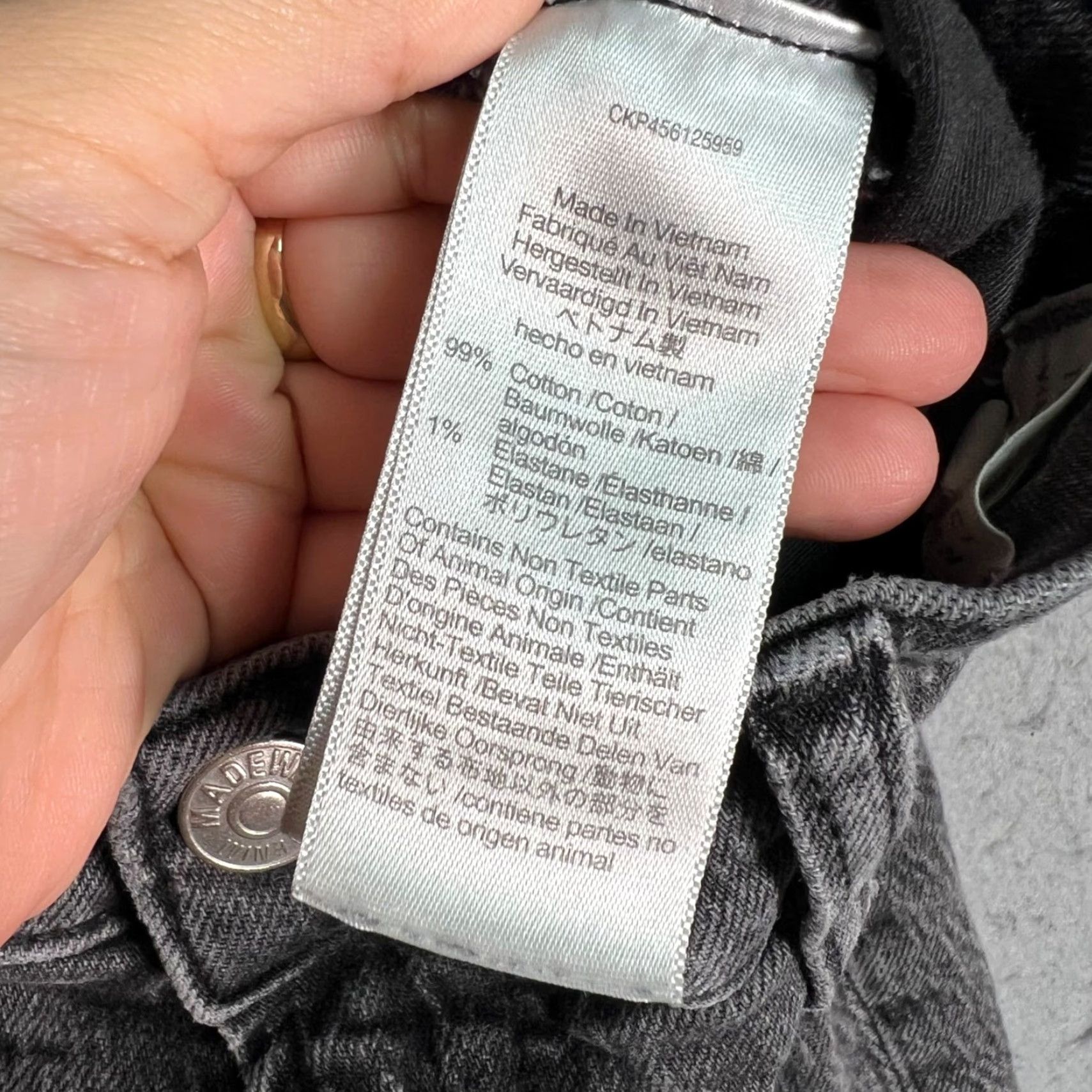 Madewell VINTAGE Madewell Jeans Skinny Denim High-R rise Gray Adult Womens 30 Inseam 27 in Size 30" / US 8 / IT 44 - 5 Thumbnail