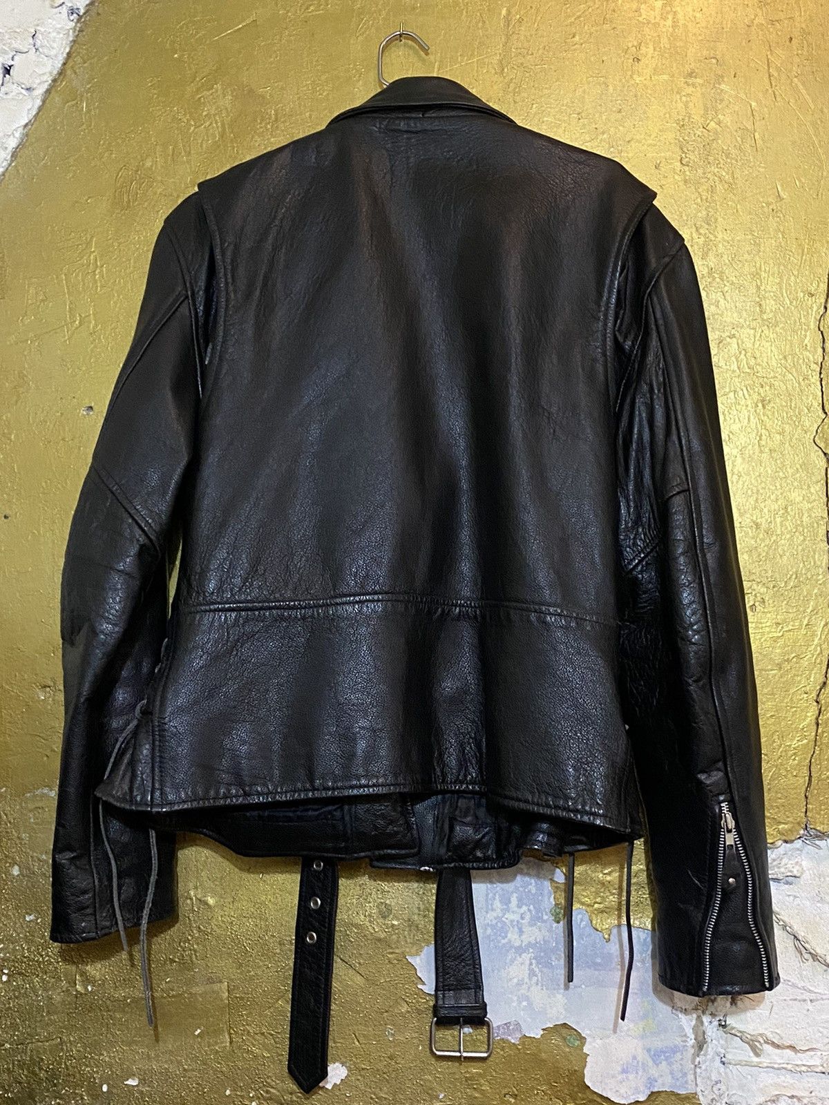 Other Leather Biker Jacket Size US XXL / EU 58 / 5 - 2 Thumbnail