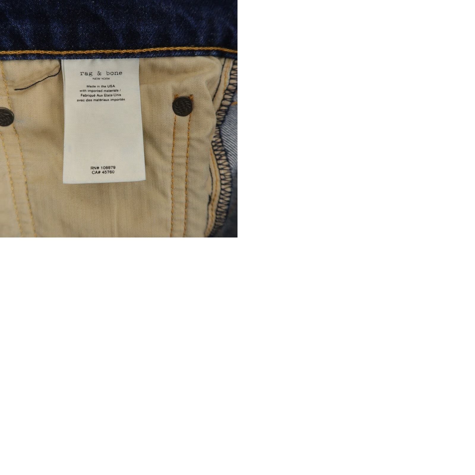 Rag & Bone rag & bone Fit 2 Jeans Men's 30 Blue Slim Denim 5-Pocket Button Fly Modern Tapered Vintage No Size US 30 / EU 46 - 9 Thumbnail