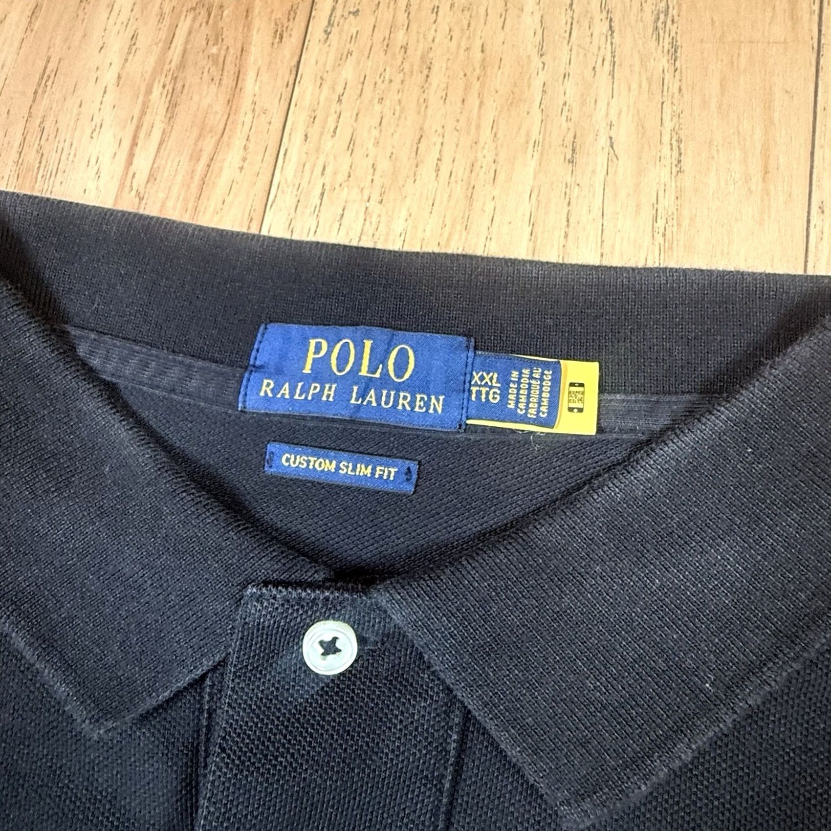 Ralph Lauren Ralph Lauren Polo Big Pony Shirt Rugby Slim Fit 2XL Black Mens Short Sleeve Polo Shirt Size US XXL / EU 58 / 5 - 3 Thumbnail