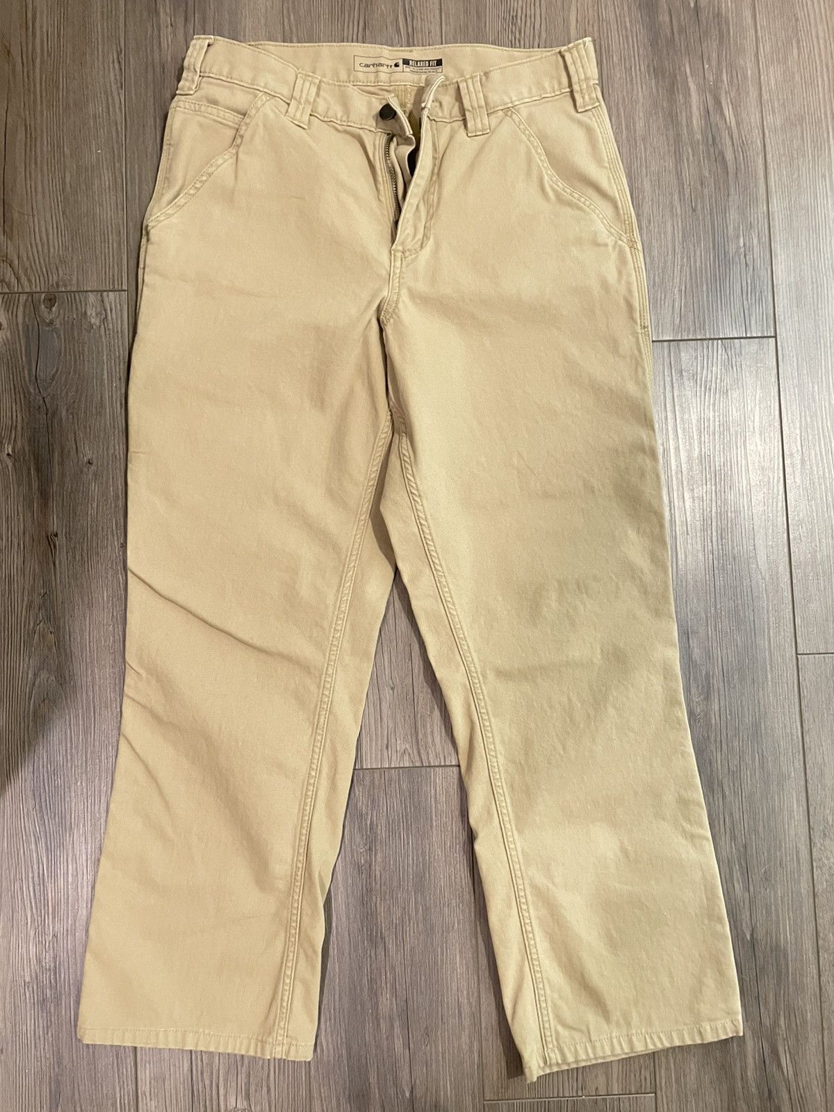 Carhartt Carhartt Relaxed Fit Work Pants - Khaki (30x27) Size US 30 / EU 46 - 1 Thumbnail