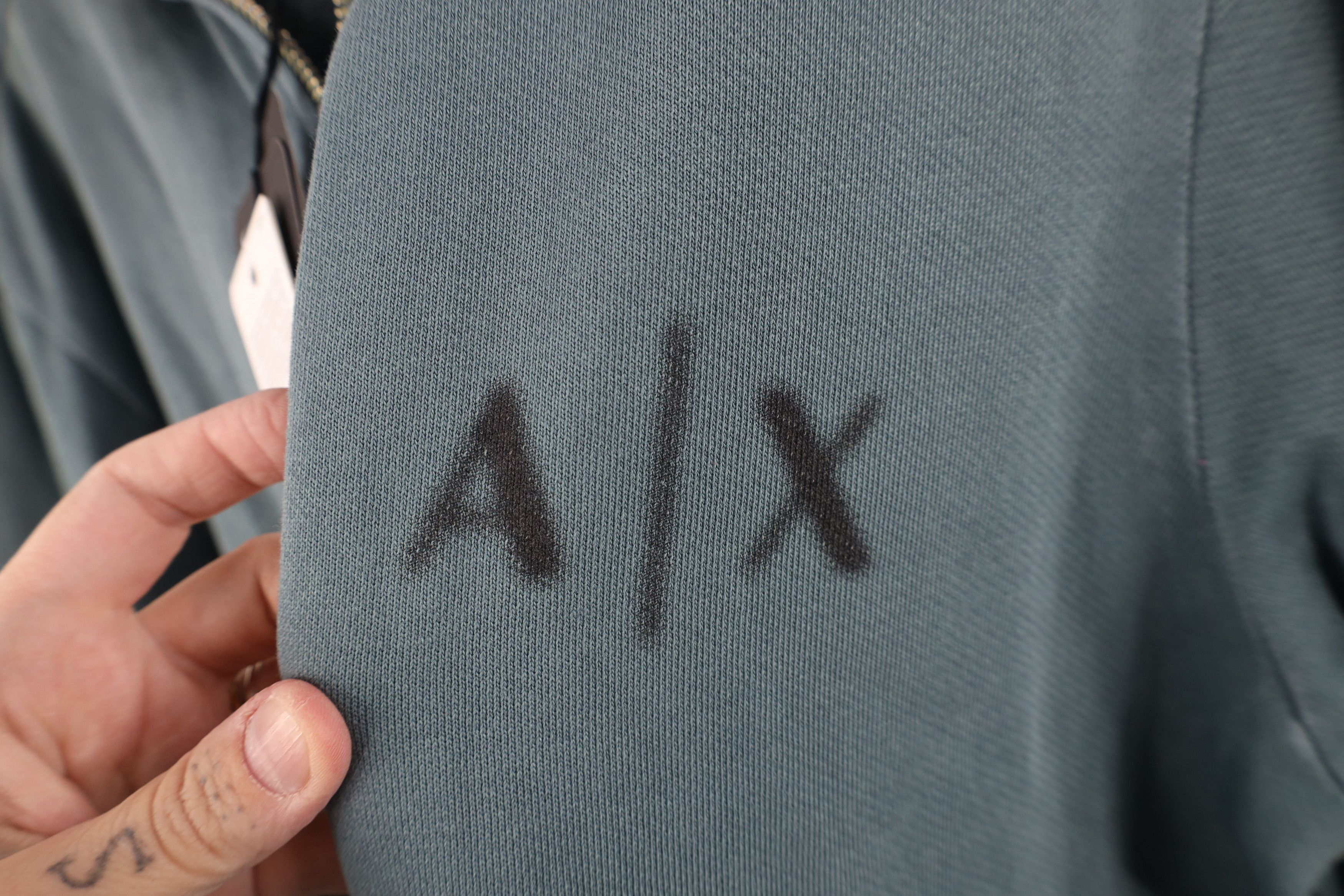 Armani Exchange New Armani Exchange Full Zip Terry Cloth Sweatshirt Teal Size US L / EU 52-54 / 3 - 4 Thumbnail