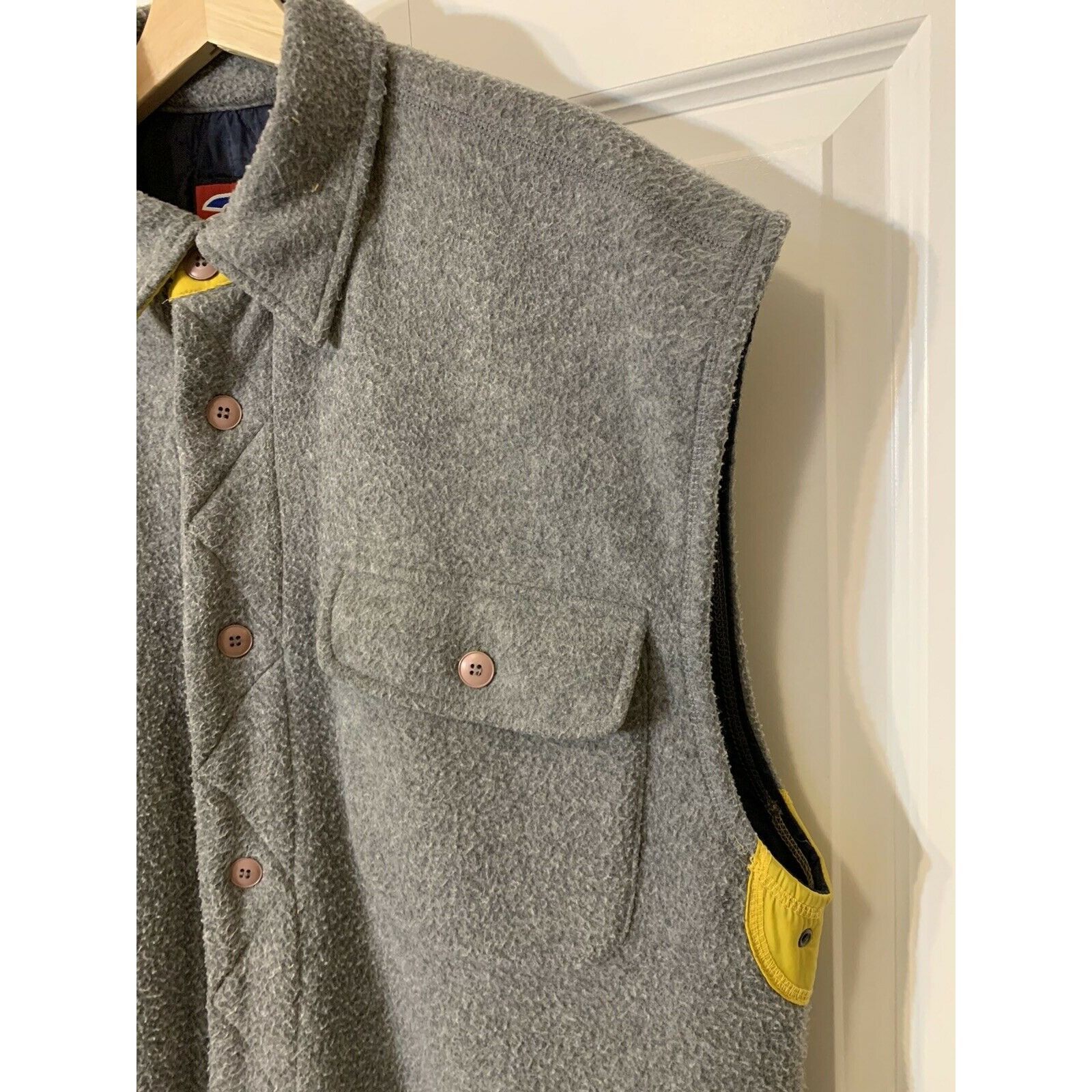 American Eagle Outfitters Vtg American Eagle AE Active Sport Fleece Vest w/ Quilted Li Size US XL / EU 56 / 4 - 4 Thumbnail
