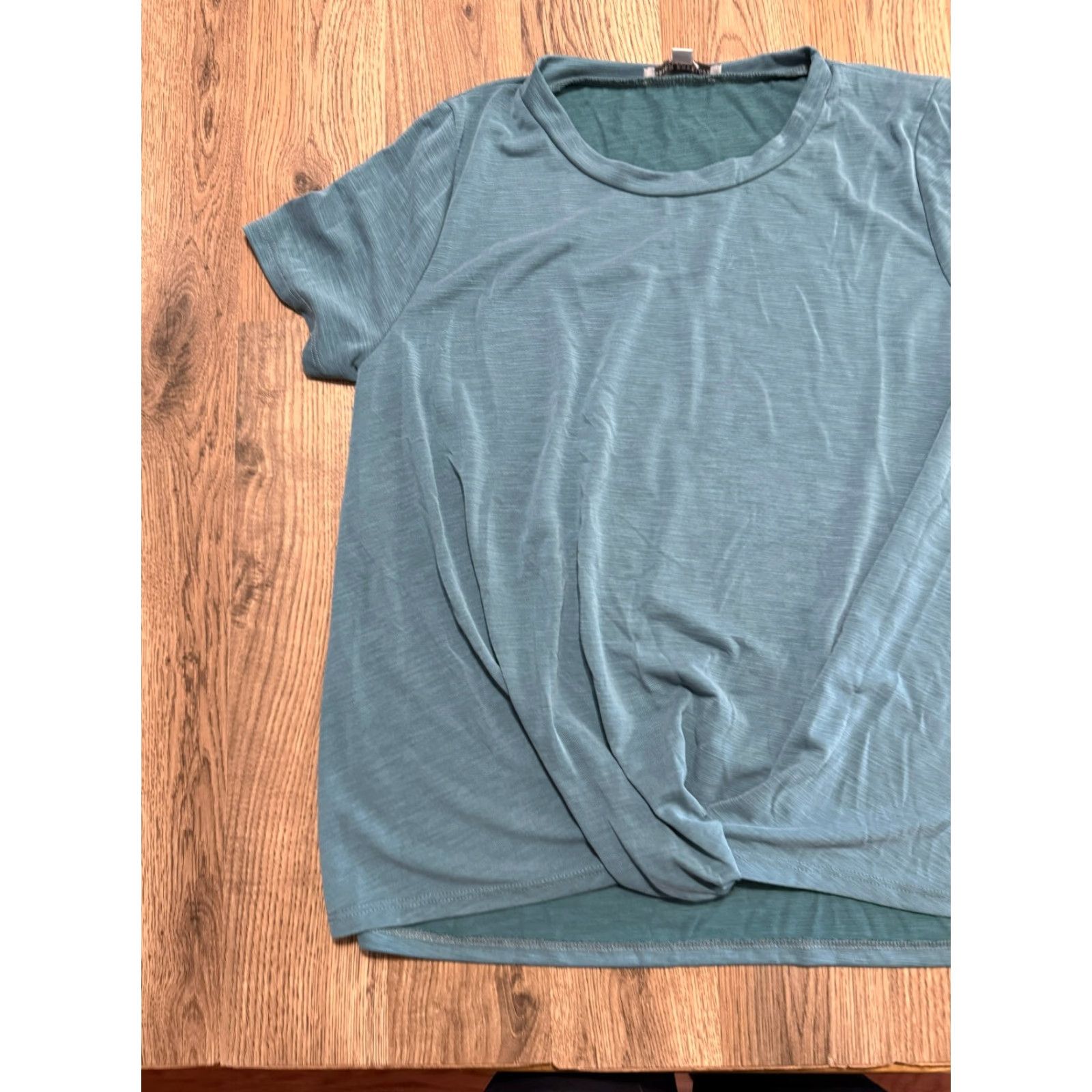 Vintage Green Envelope Shirt Women Medium Green Short Sleeve Casual Basic Tee Size M / US 6-8 / IT 42-44 - 3 Thumbnail