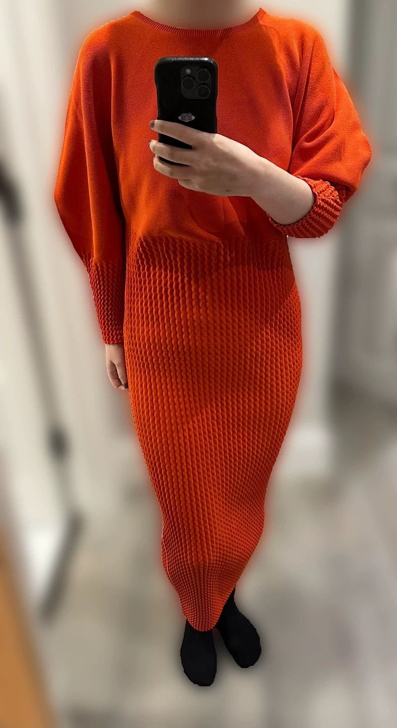 Issey Miyake Issey Miyake size:2 A red main line sweater dress Size XS / US 0-2 / IT 36-38 - 9 Thumbnail