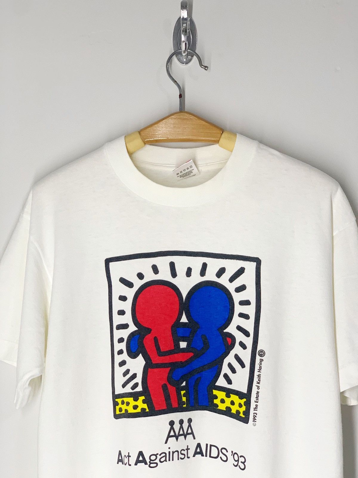 Vintage Vintage 1993 Keith Haring Act Against Aids | Grailed