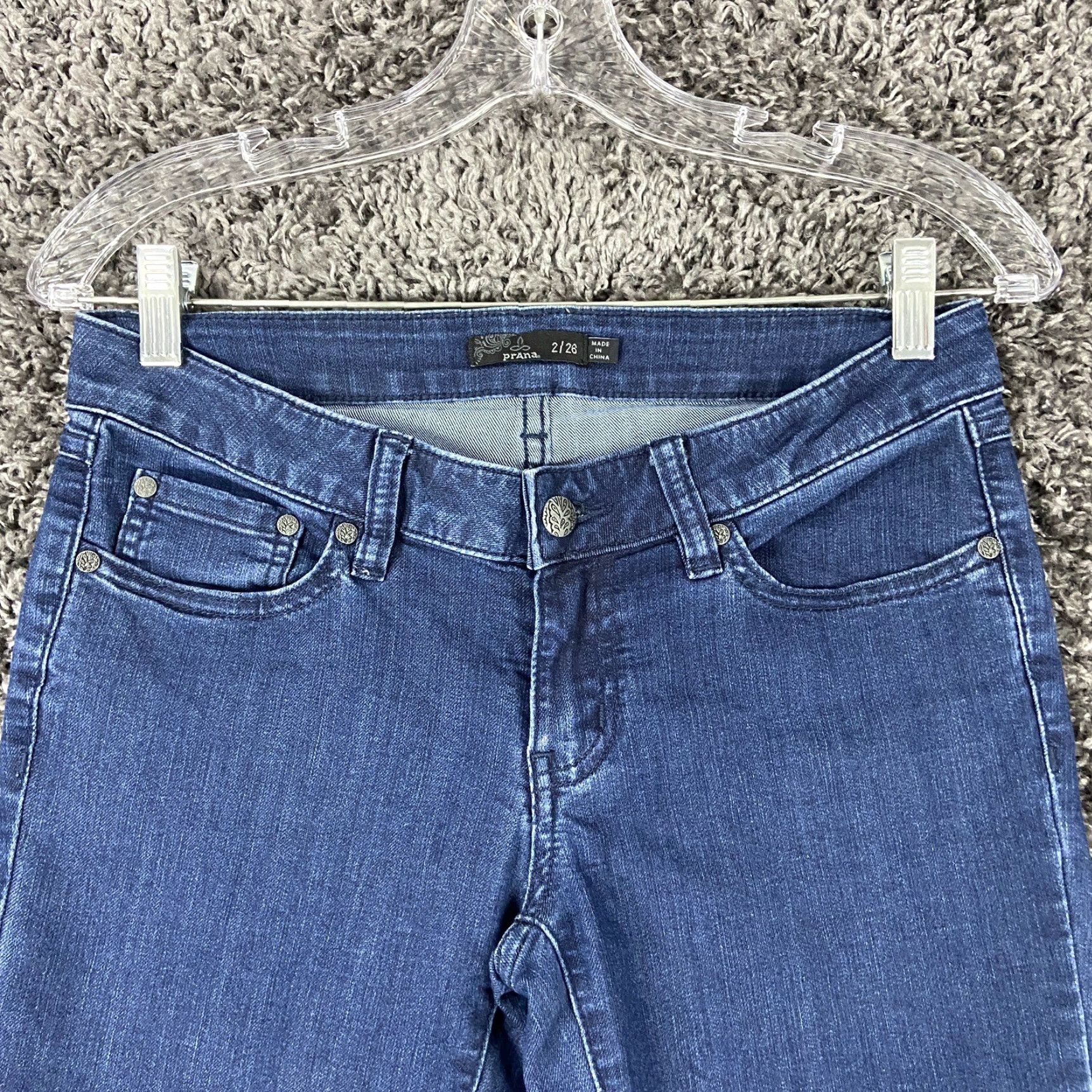 Prana prAna Jeans Women Size 2 Blue Skinny Size 26" / US 2 / IT 38 - 4 Thumbnail