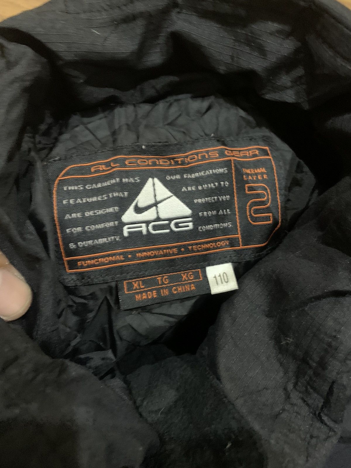 Vintage Nike ACG Black Down Puffer Jacket Double Swoosh Logo