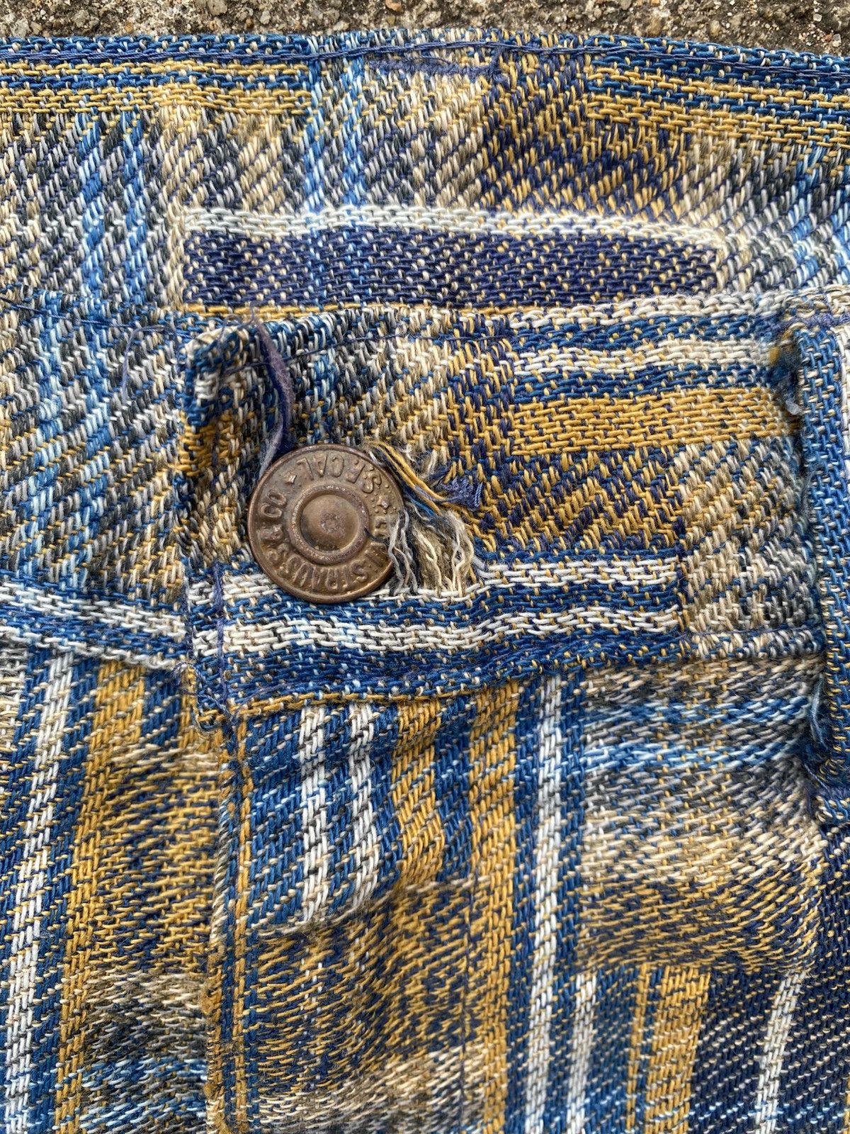 Levi's 70s Vintage Levis Big E sta prest talon zipper Size US 29 - 5 Thumbnail