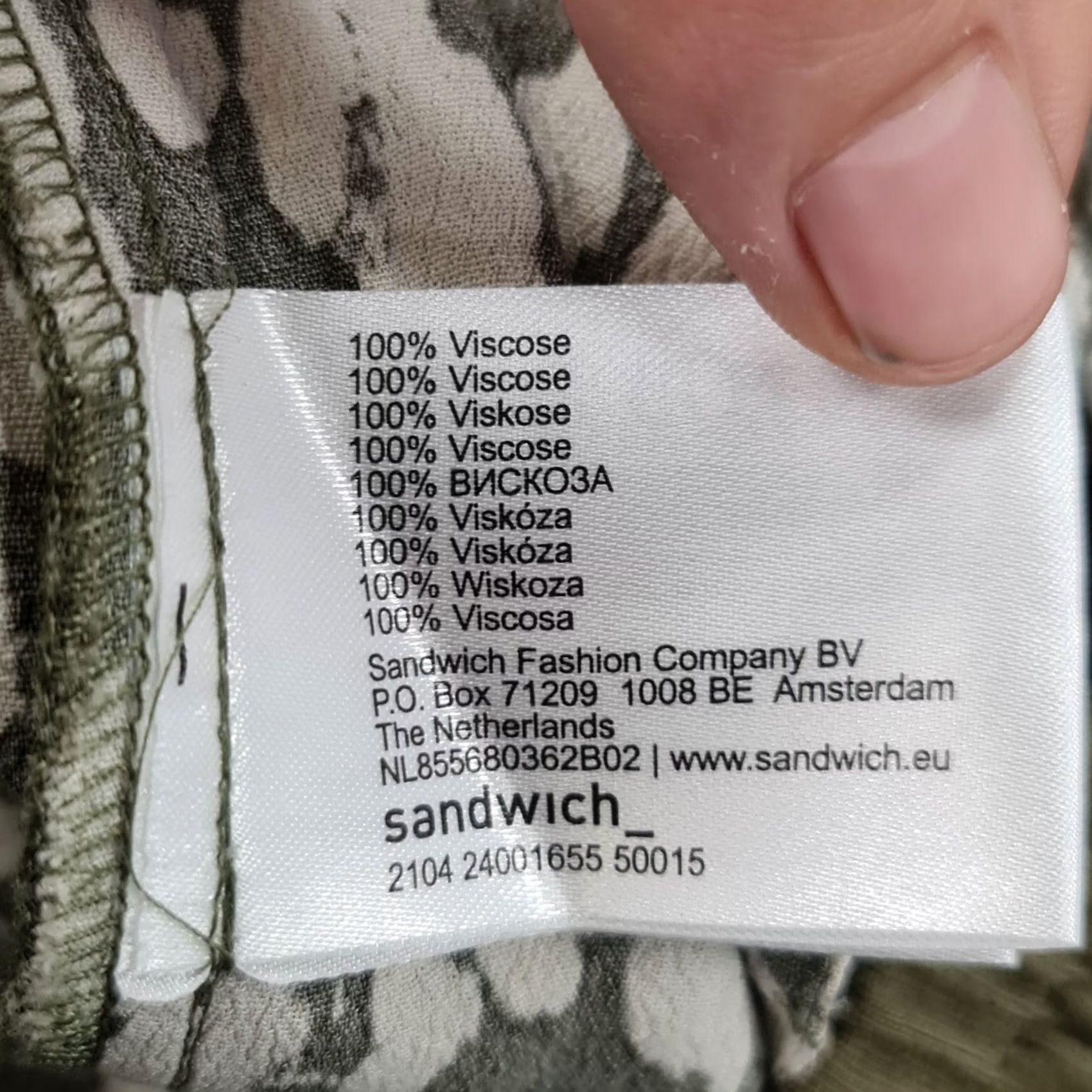 Vintage Sandwich Woman's Trousers Green 36 Animal Print Lightweight Jogger Regular Elastic Waist Inseam 32" Casual Womens Size 25" / US 0 / IT 36 - 7 Thumbnail