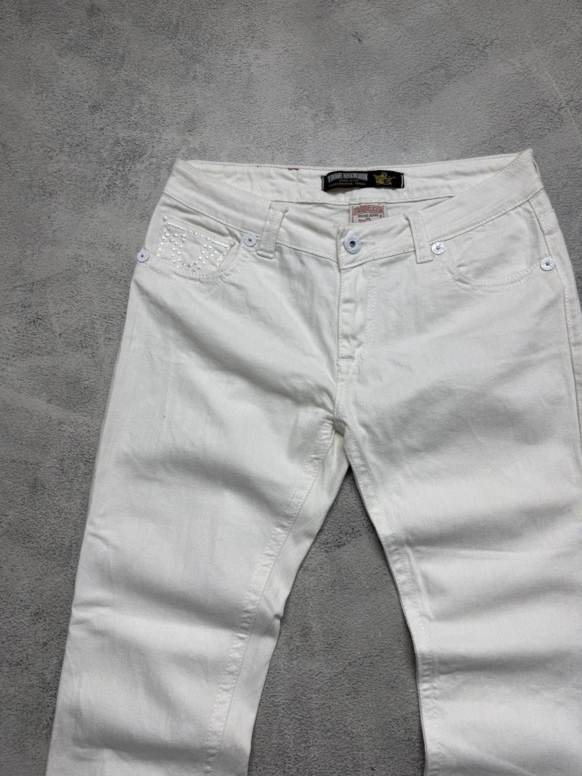 True Religion Vintage Y2k True Religion 🤍 USA Denim Jeans 90’s Size 34" / US 12 / IT 48 - 14 Thumbnail