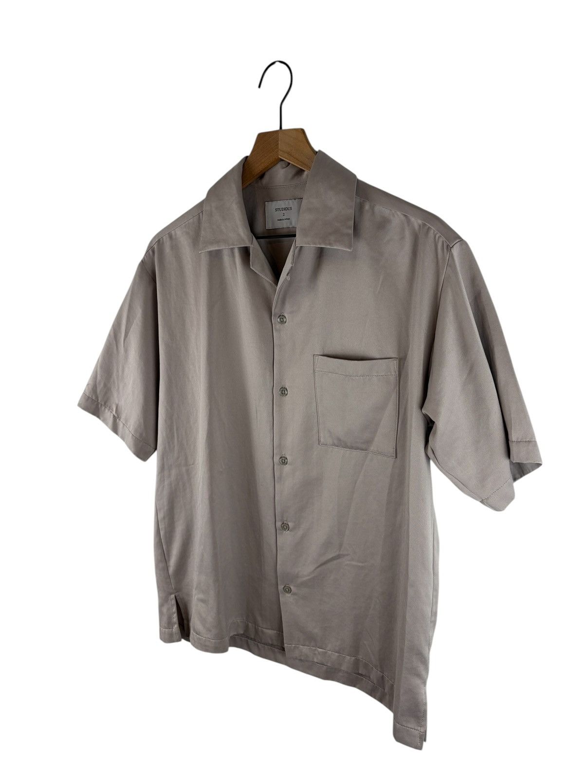 STUDIOUS Studios Polyester Open Collar Shirt Size US M / EU 48-50 / 2 - 2 Thumbnail