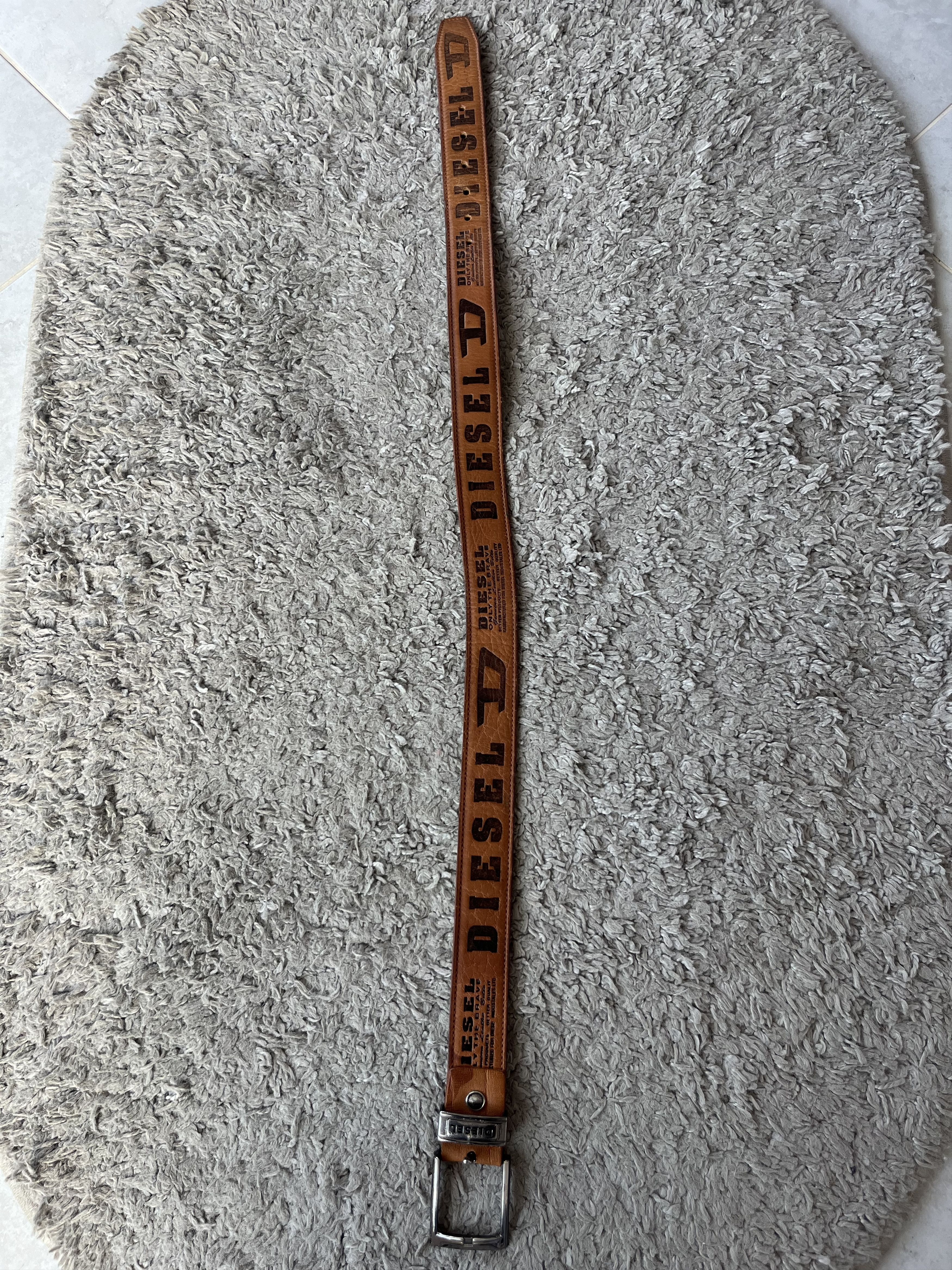 Diesel DIESEL Style Belt Multi Logo 100% Leather Brown Color Size ONE SIZE - 3 Thumbnail