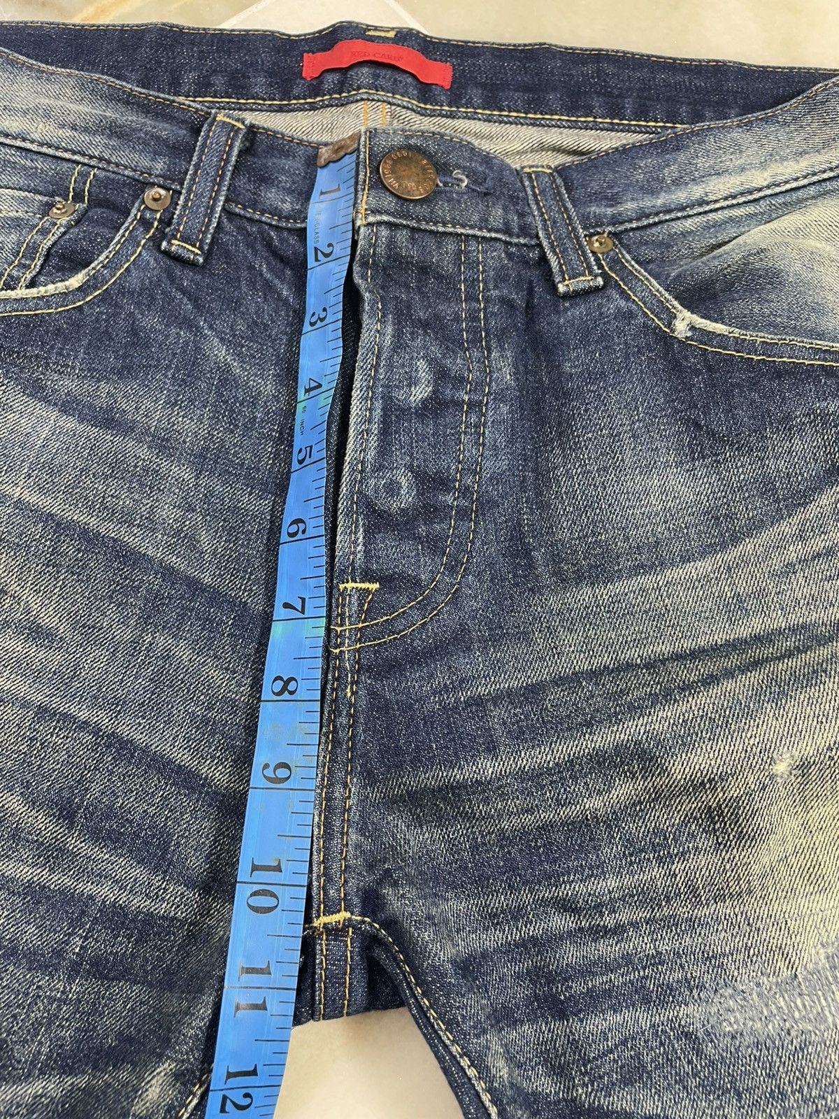 Vintage Vintage Redcard Japanese Distressed Jeans Size US 34 / EU 50 - 11 Thumbnail