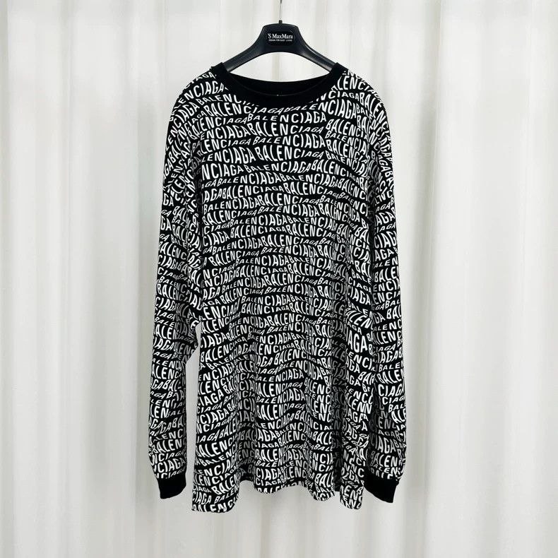 Balenciaga Balenciaga Bullet screen full print long sleeve Size US S / EU 44-46 / 1 - 1 Thumbnail
