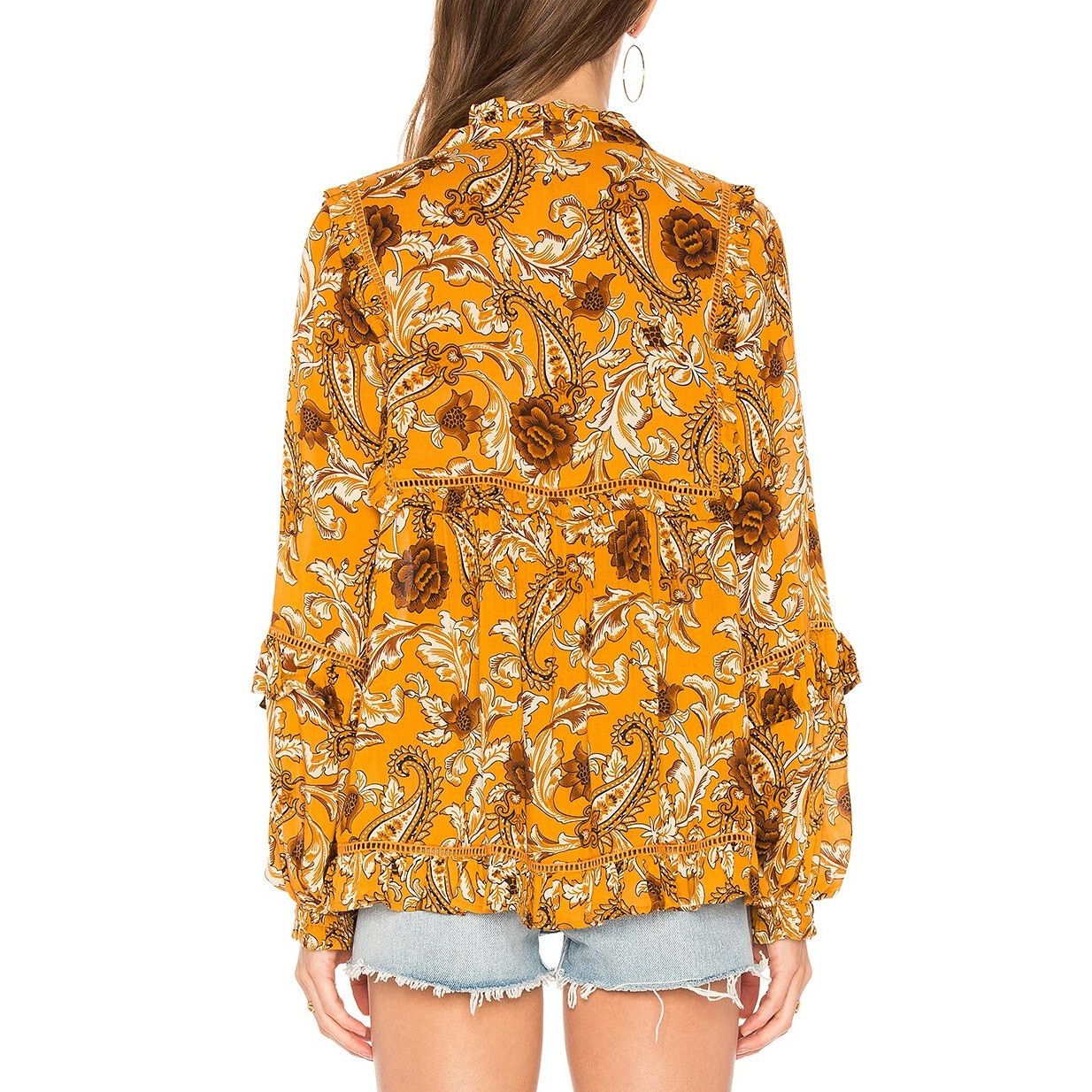 Spell Spell Etienne Blouse in Sienna Size S / US 4 / IT 40 - 4 Thumbnail