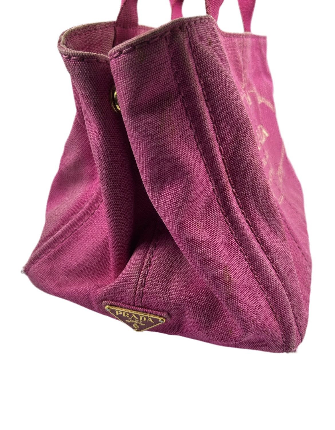 Prada Prada Canapa Canvas Tote Bag Size ONE SIZE - 4 Thumbnail