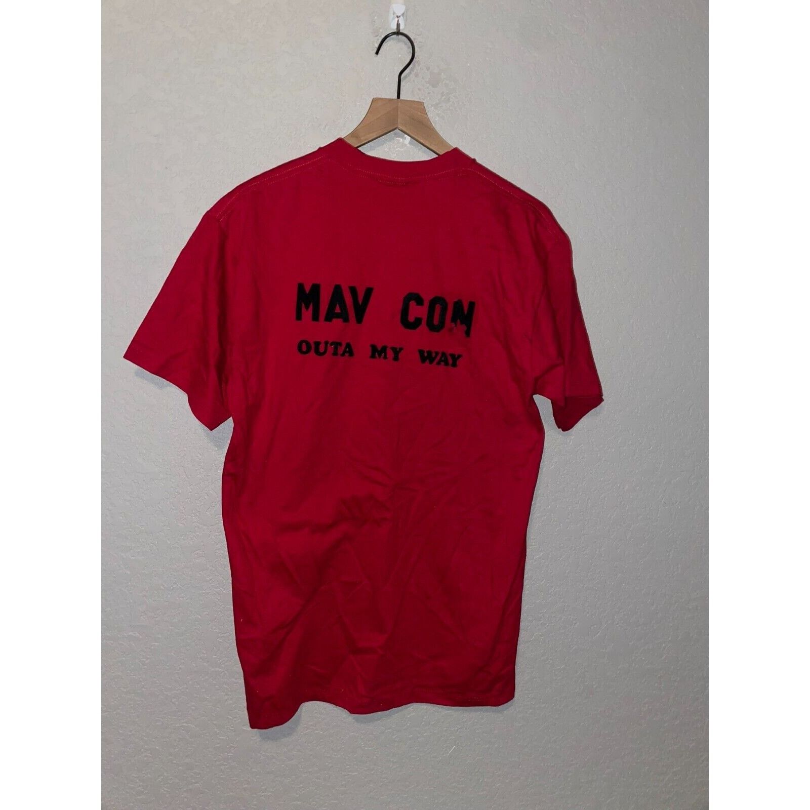 Jerzees Vintage Mav Con Shirt Outta My Way Red Jerzees Tee VTG 90s L Size US L / EU 52-54 / 3 - 4 Thumbnail