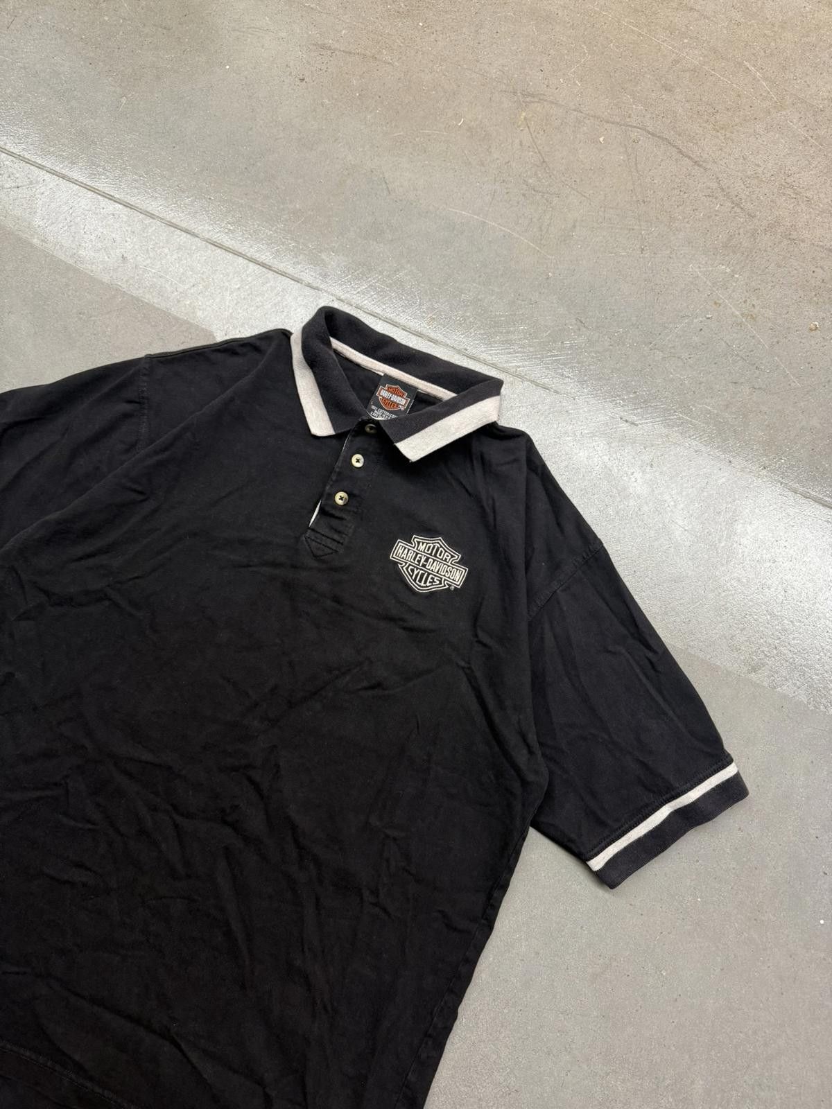 Harley Davidson Vintage Made in USA Harley Davidson Bowling Green,Kent Polo Size US L / EU 52-54 / 3 - 3 Thumbnail