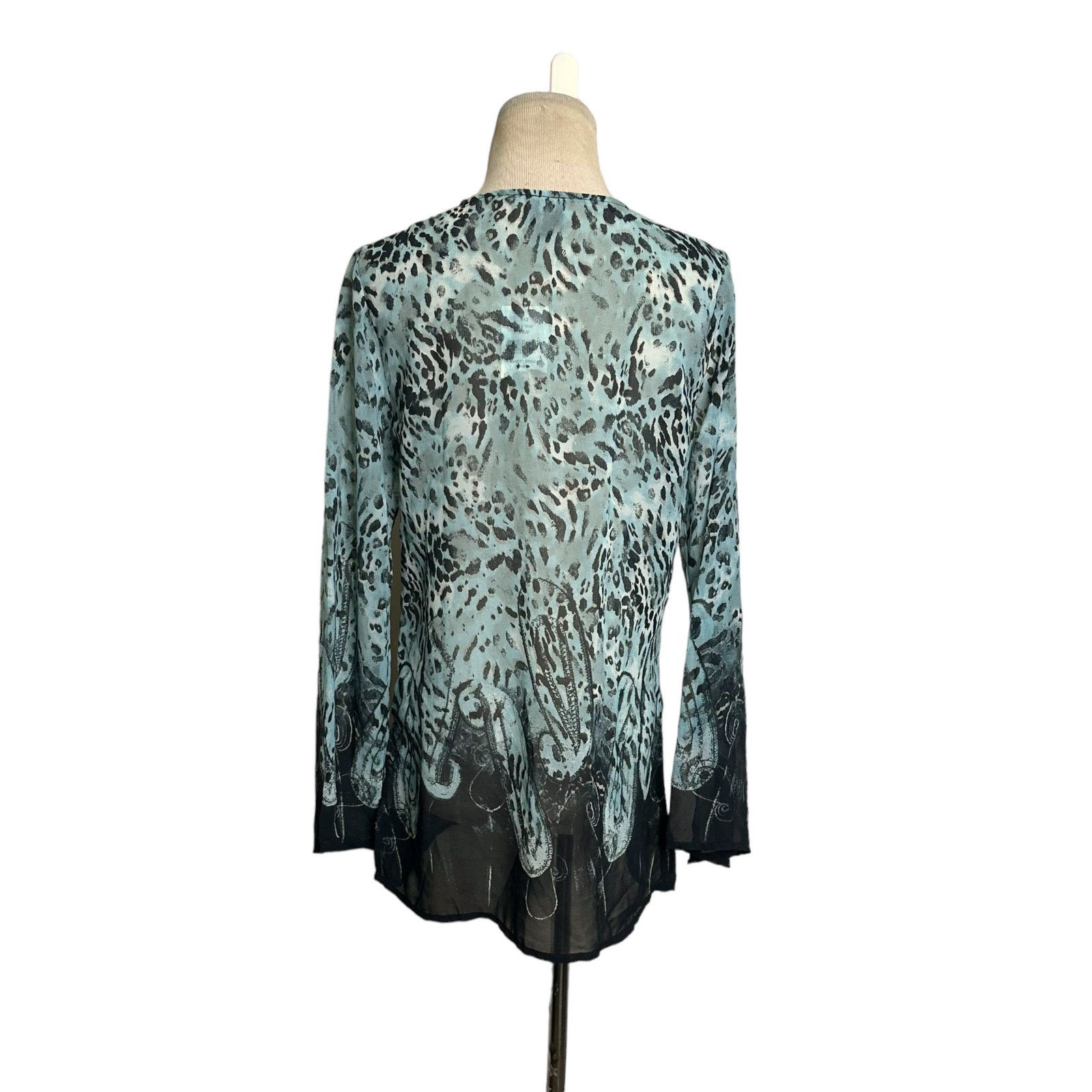 Saks Fifth Avenue Saks Fifth Avenue animal print sheer sequin tunic size Small Size S / US 4 / IT 40 - 2 Thumbnail