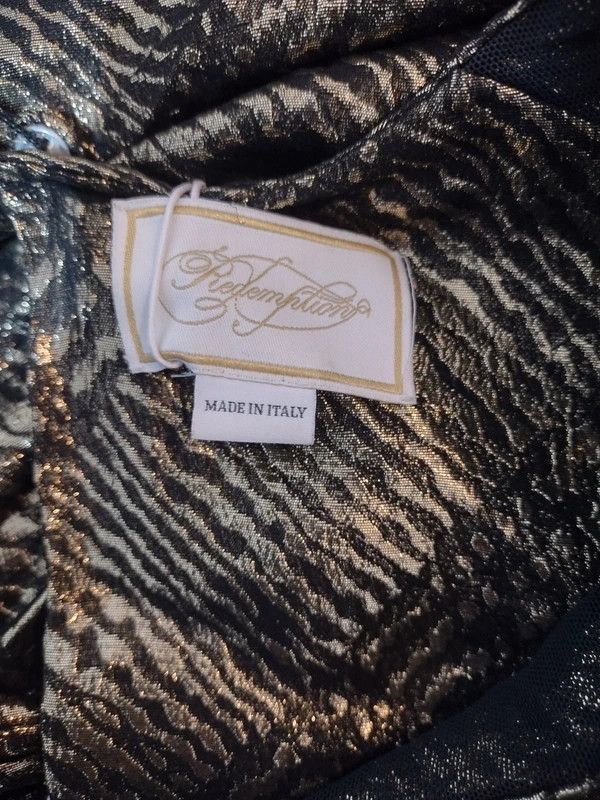 Redemption REDEMPTION SilkMix Metallic Dress DetachableTrainScarf Size M / US 6-8 / IT 42-44 - 10 Thumbnail