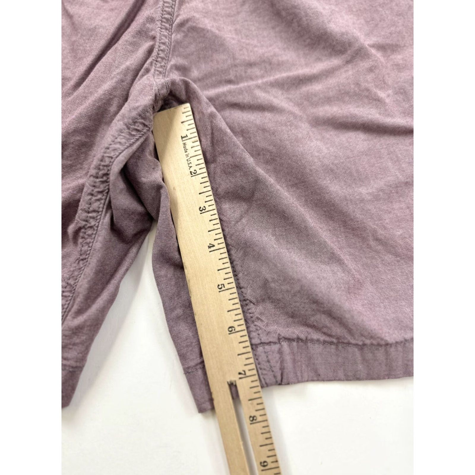 Eddie Bauer Eddie Bauer Shorts Men M Medium Faded Red Belted Chino Elastic Waist Solid Pleated Front Mens Size US 31 - 7 Thumbnail