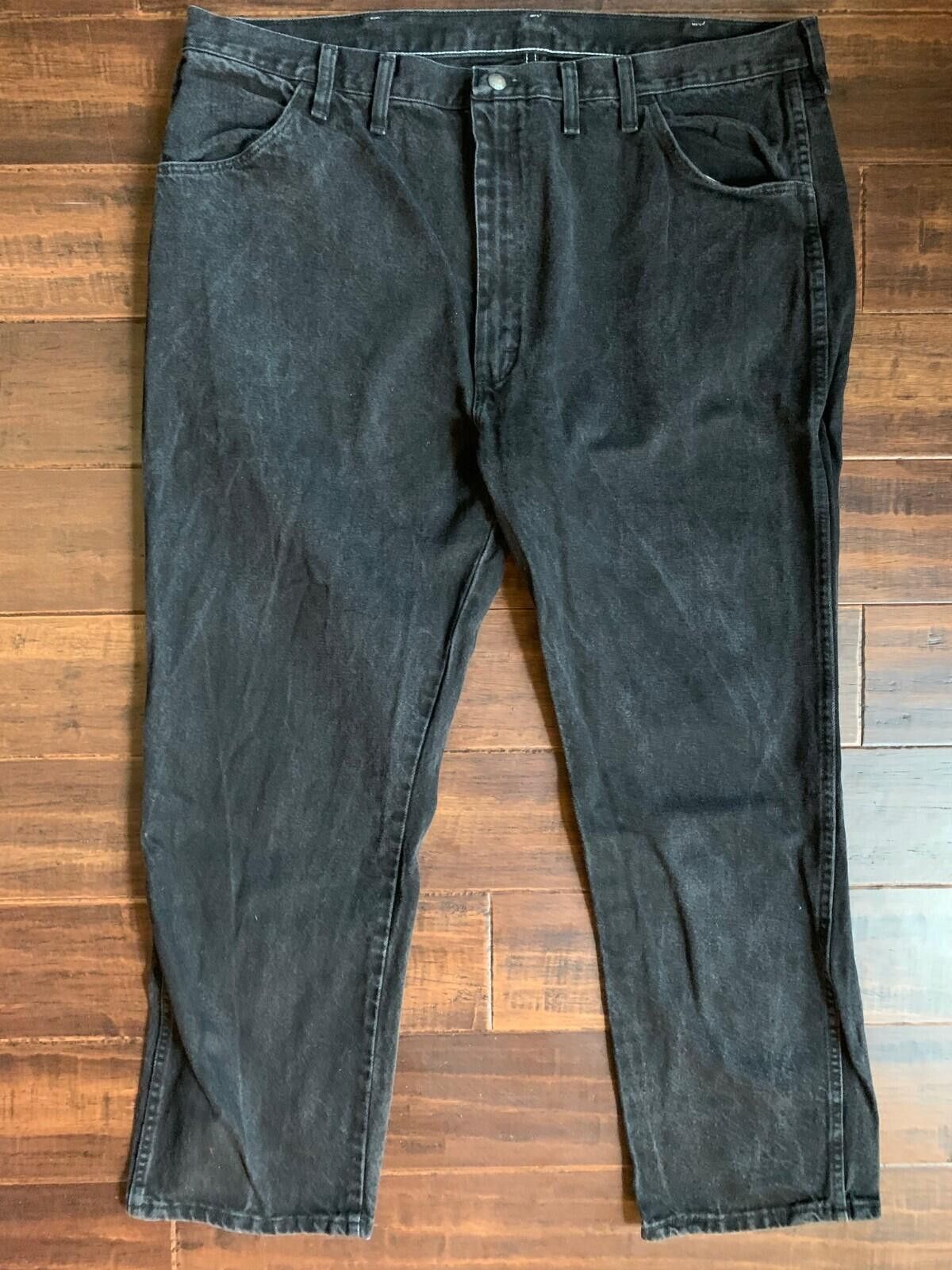 Rustler Rustler Men's Jeans 44x30 Black Straight Leg Denim Jeans Size US 44 / EU 60 - 1 Thumbnail