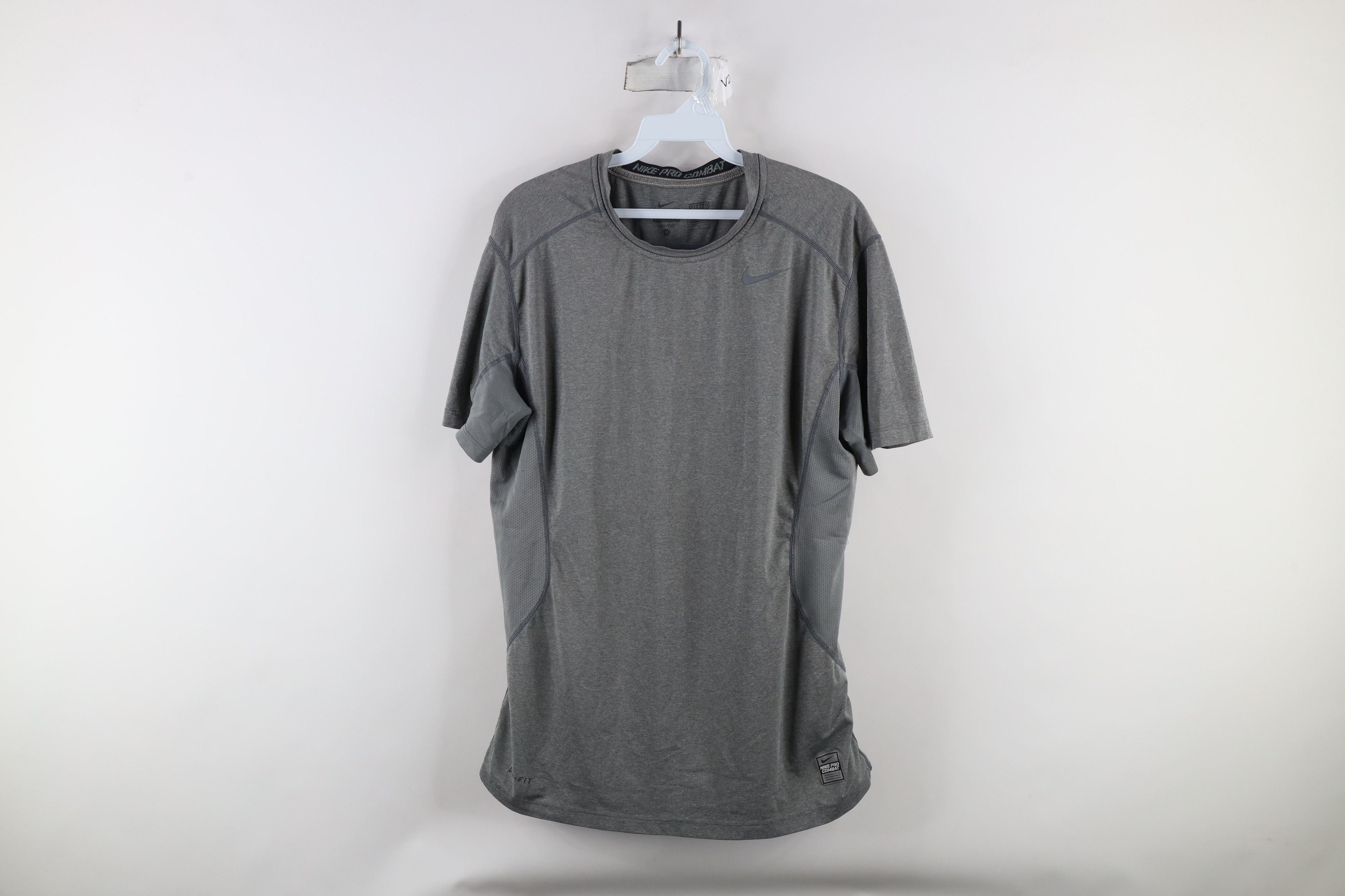 Nike × Vintage Nike Pro Combat Compression Short Sleeve Training T-Shirt Size US M / EU 48-50 / 2 - 1 Thumbnail