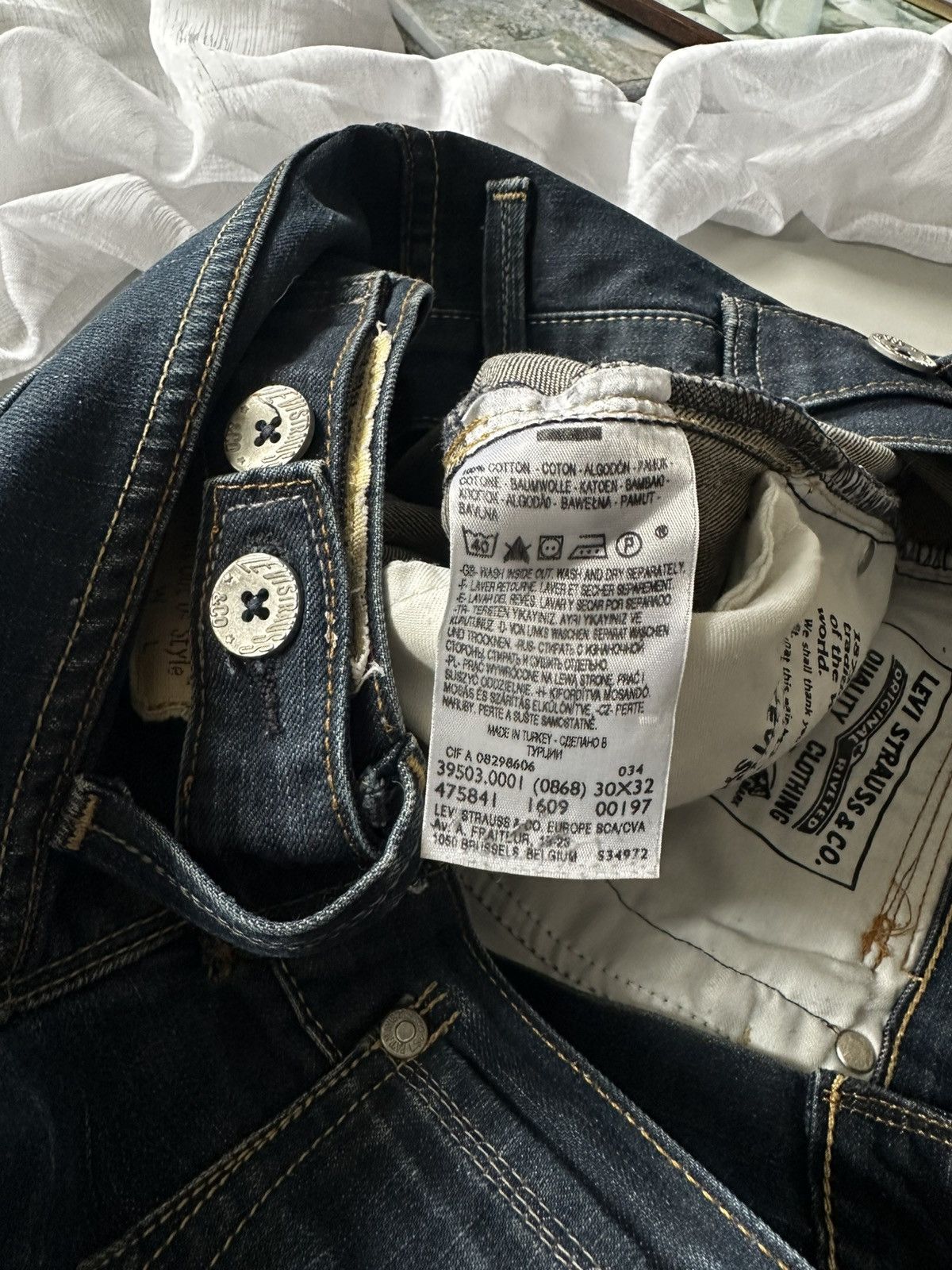 Levi's Vintage Clothing Archive Levi's Red Tab "Diamond Pocket" Custom Denim Size US 30 / EU 46 - 14 Thumbnail