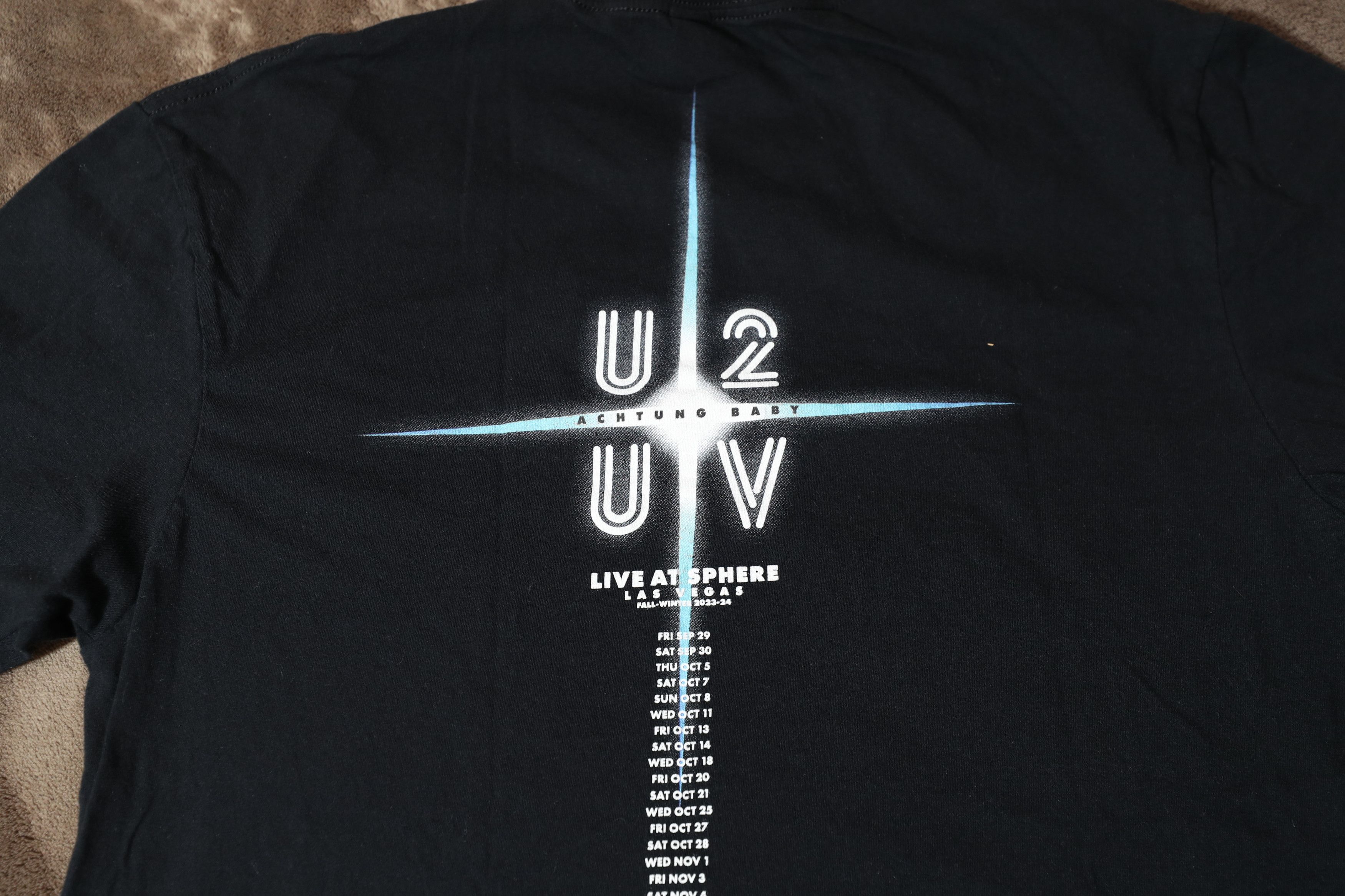 Band Tees U2 UV Las Vegas The Sphere Residency Tee (L) Size US L / EU 52-54 / 3 - 7 Thumbnail