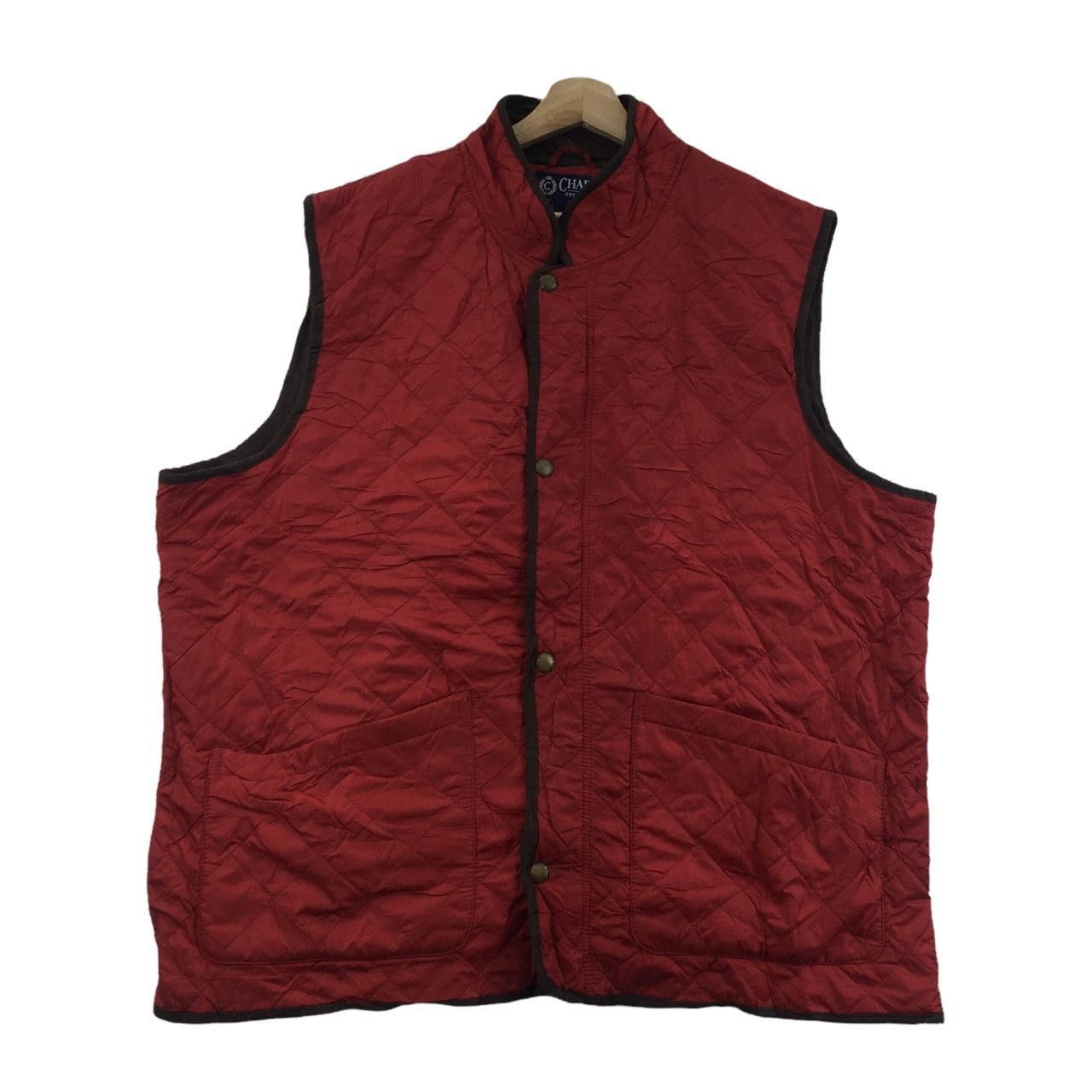 Chaps Ralph Lauren Vtg 90’ CHAPS RALPH LAUREN Quilted Vest Jacket Sweater Size US XXL / EU 58 / 5 - 1 Thumbnail