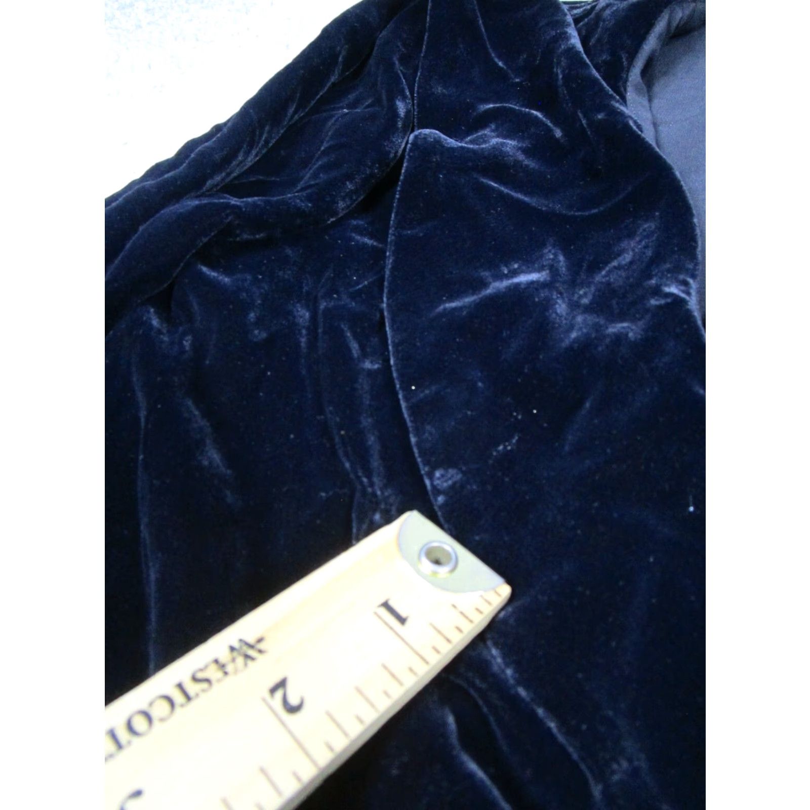 Armani VINTAGE Armani Collezioni Jacket Womens 12 Black Velvet Blazer Size XL / US 12-14 / IT 48-50 - 6 Thumbnail