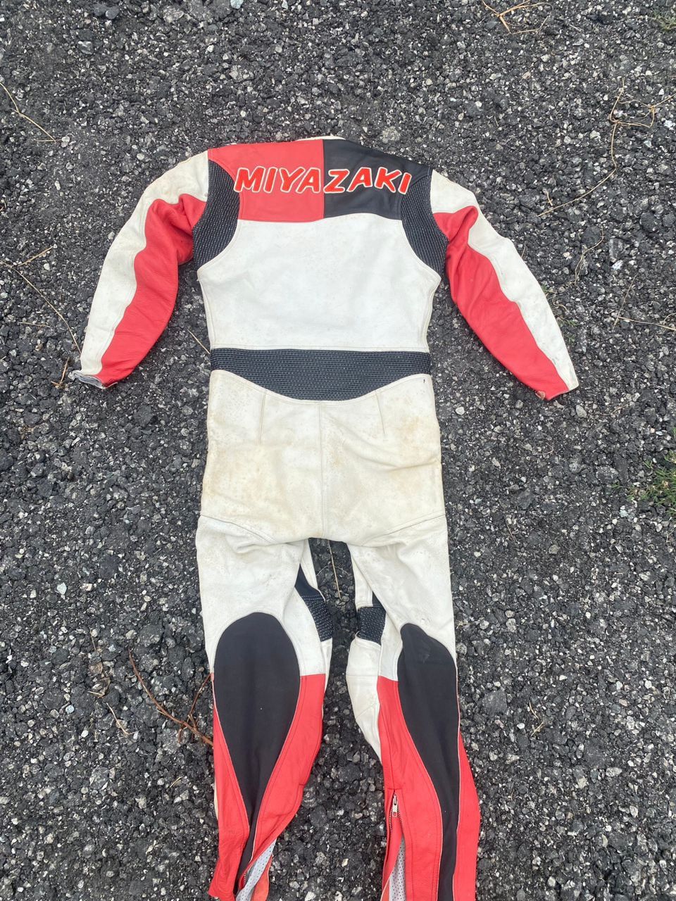 Japanese Brand × Sports Specialties × Vintage Vintage Kushitani leather coverall racing bike Size US 34 / EU 50 - 15 Thumbnail