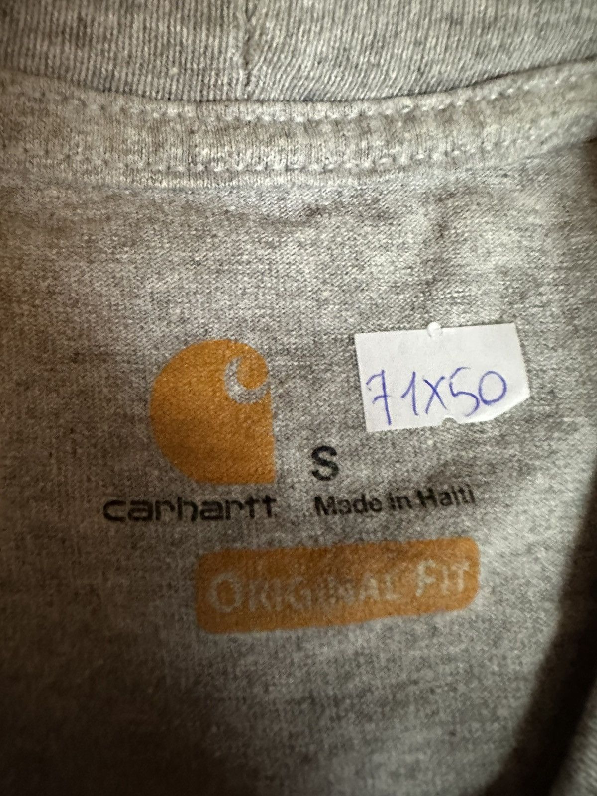 Carhartt × Vintage Carhartt pocket tee t shirt grey made in mexico Size US S / EU 44-46 / 1 - 3 Thumbnail