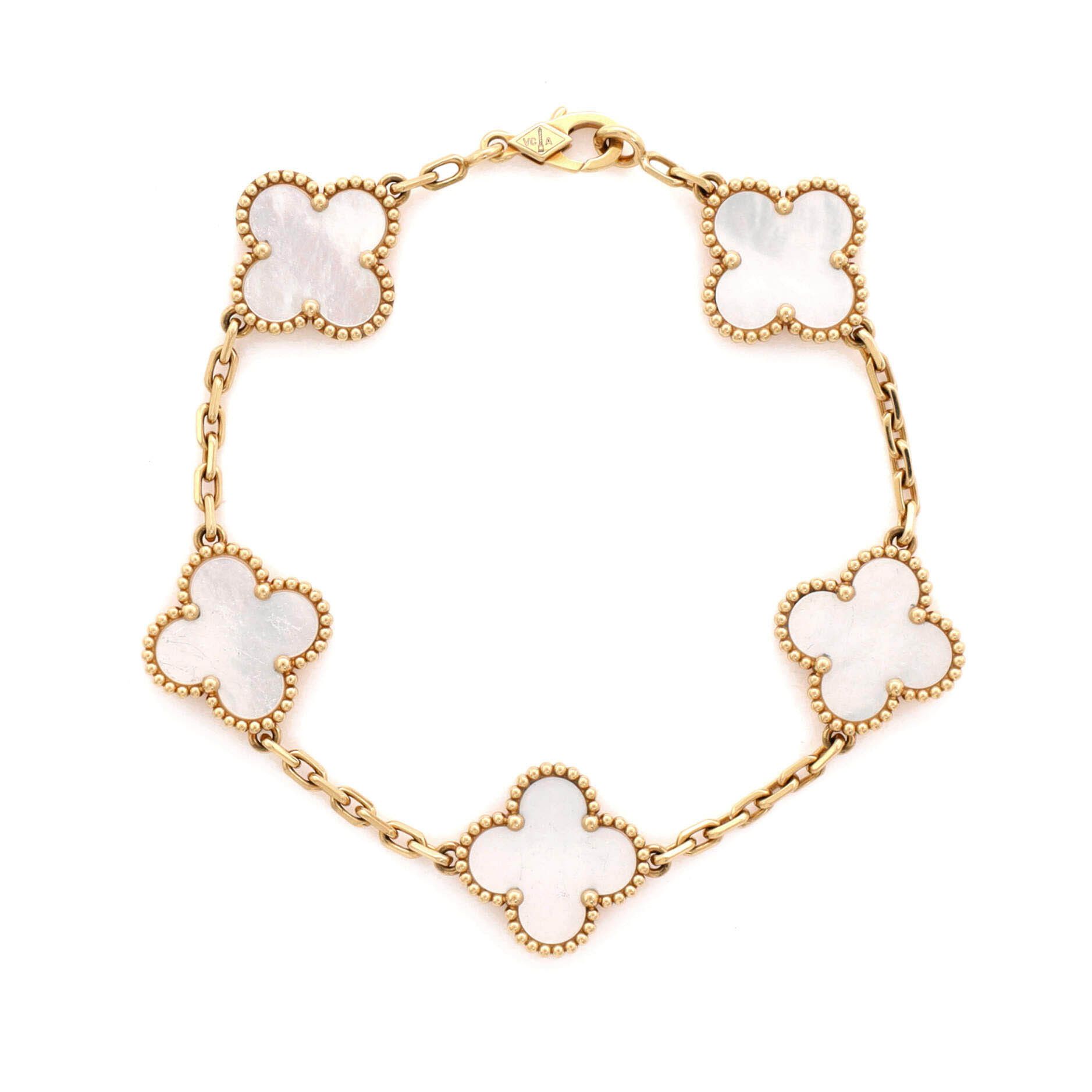 Van Cleef & Arpels Vintage Alhambra 5 Motifs Bracelet Size ONE SIZE - 1 Thumbnail