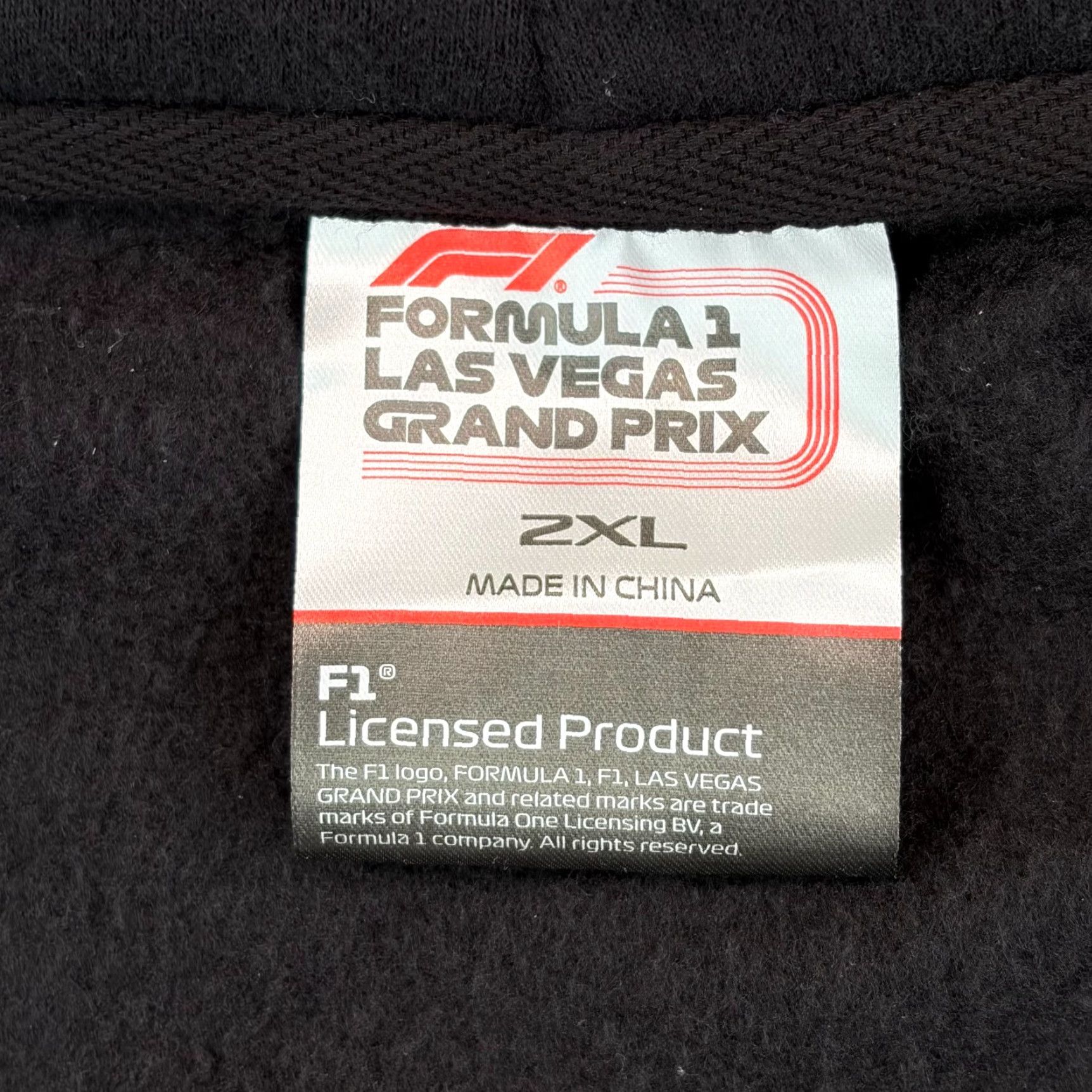 Vintage Formula 1 2024 Los Vegas Grand Prix Hoodie Men 2XL Black LVGP Full Zip Race NWT Size US XXL / EU 58 / 5 - 3 Thumbnail