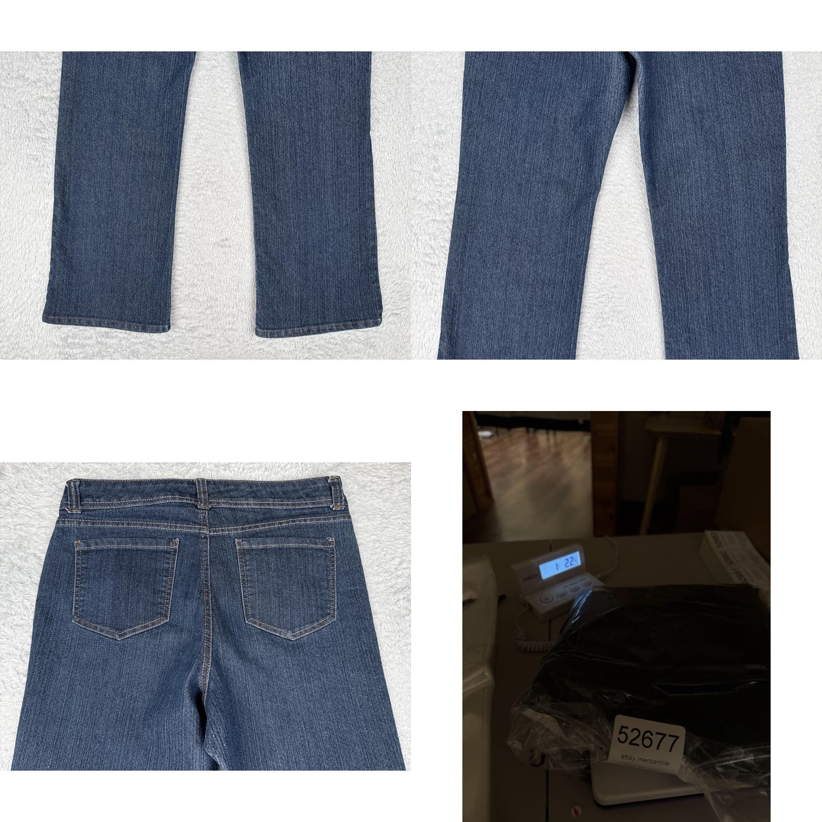 Basic Editions Basic Editions Jeans Women 10 Short Blue Bootcut High Stretch Denim Casual Bootscut? Size 32" / US 10 / IT 46 - 10 Thumbnail