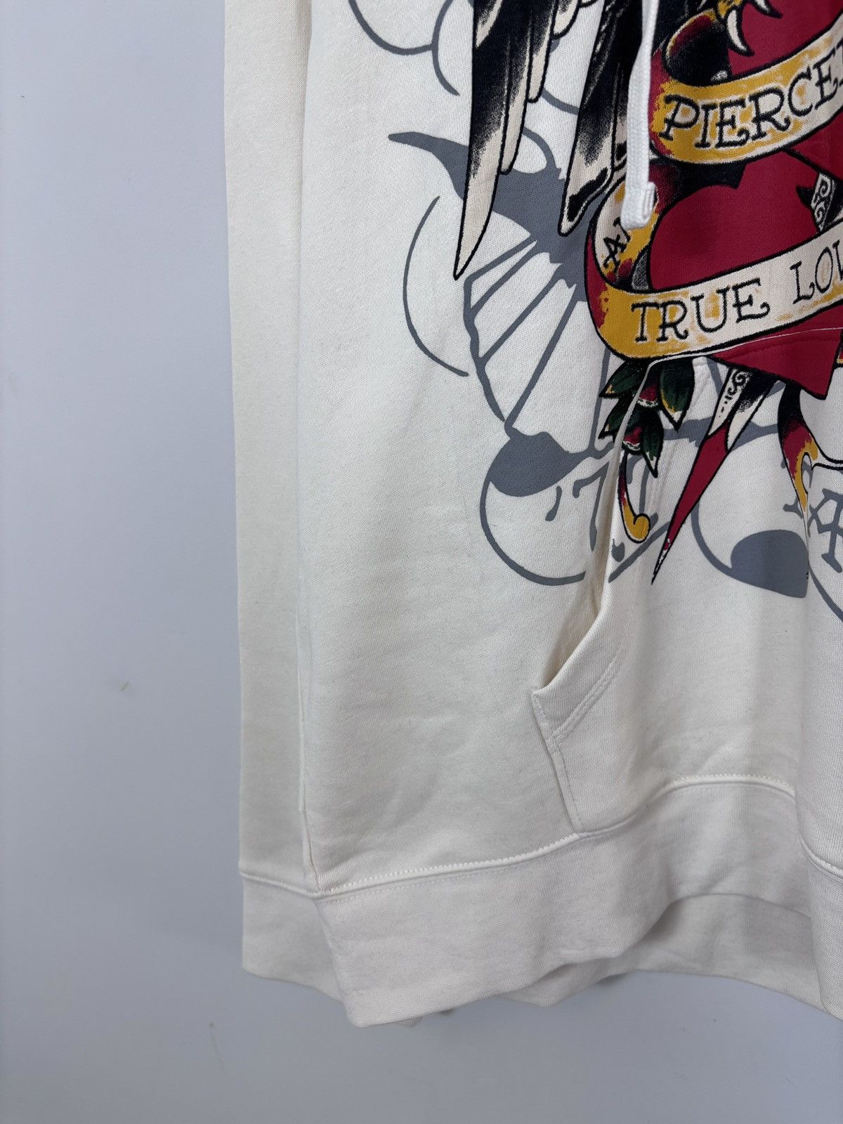 Ed Hardy Ed Hardy NWT Men’s Ivory True Love Tattoo Heart Hoodie Size US XL / EU 56 / 4 - 8 Thumbnail
