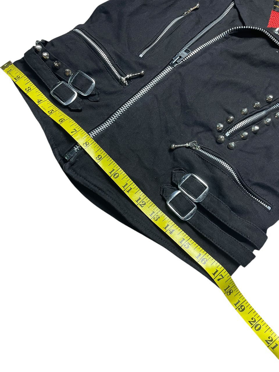 Seditionaries ACDC Leather Punk Vest Jacket Spike Studded Style Size US M / EU 48-50 / 2 - 10 Thumbnail
