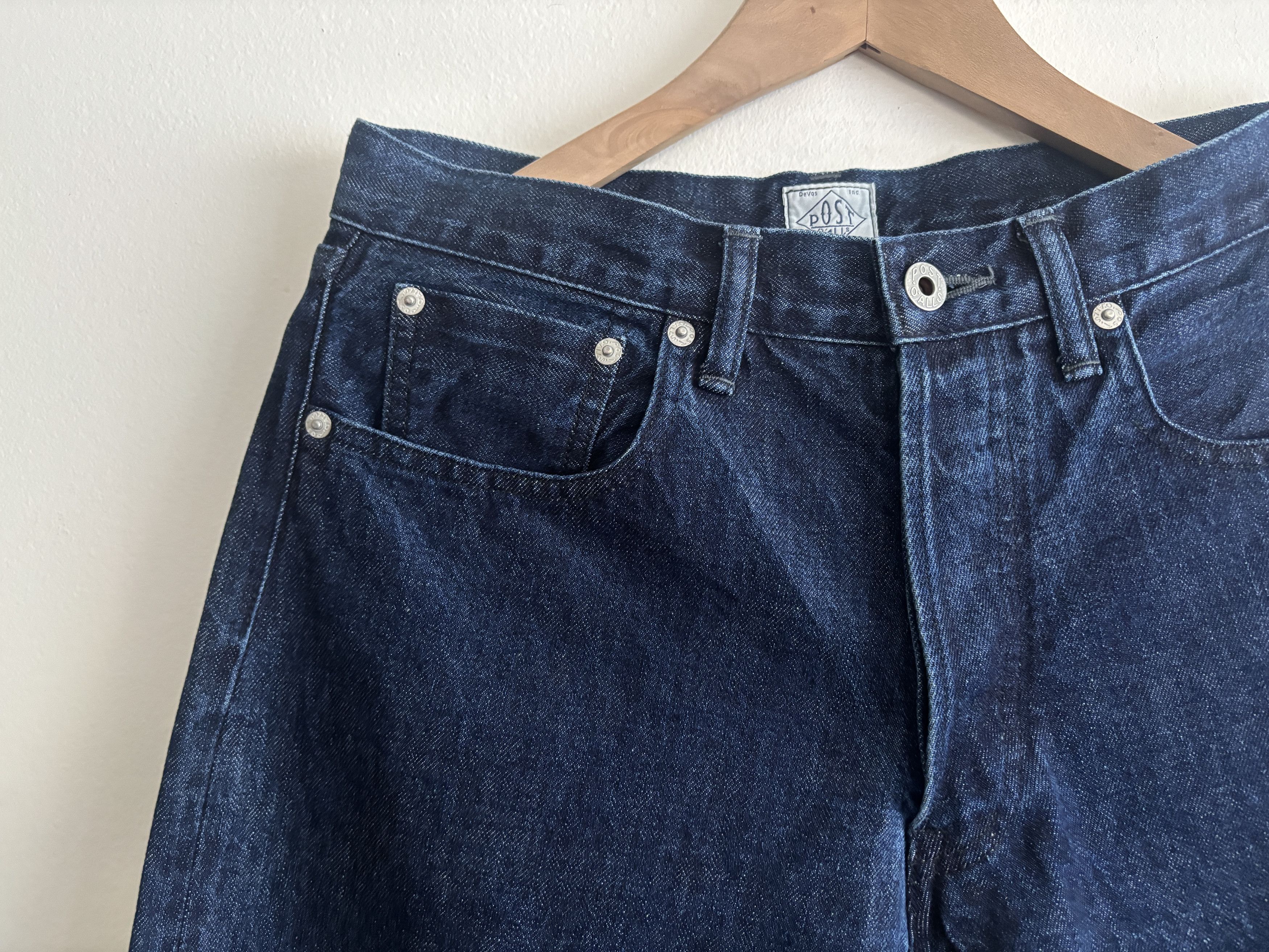 Post Overalls $350 Indigo Denim Pants/ Jeans- Small/ 28- 29x30 Size US 28 / EU 44 - 4 Thumbnail