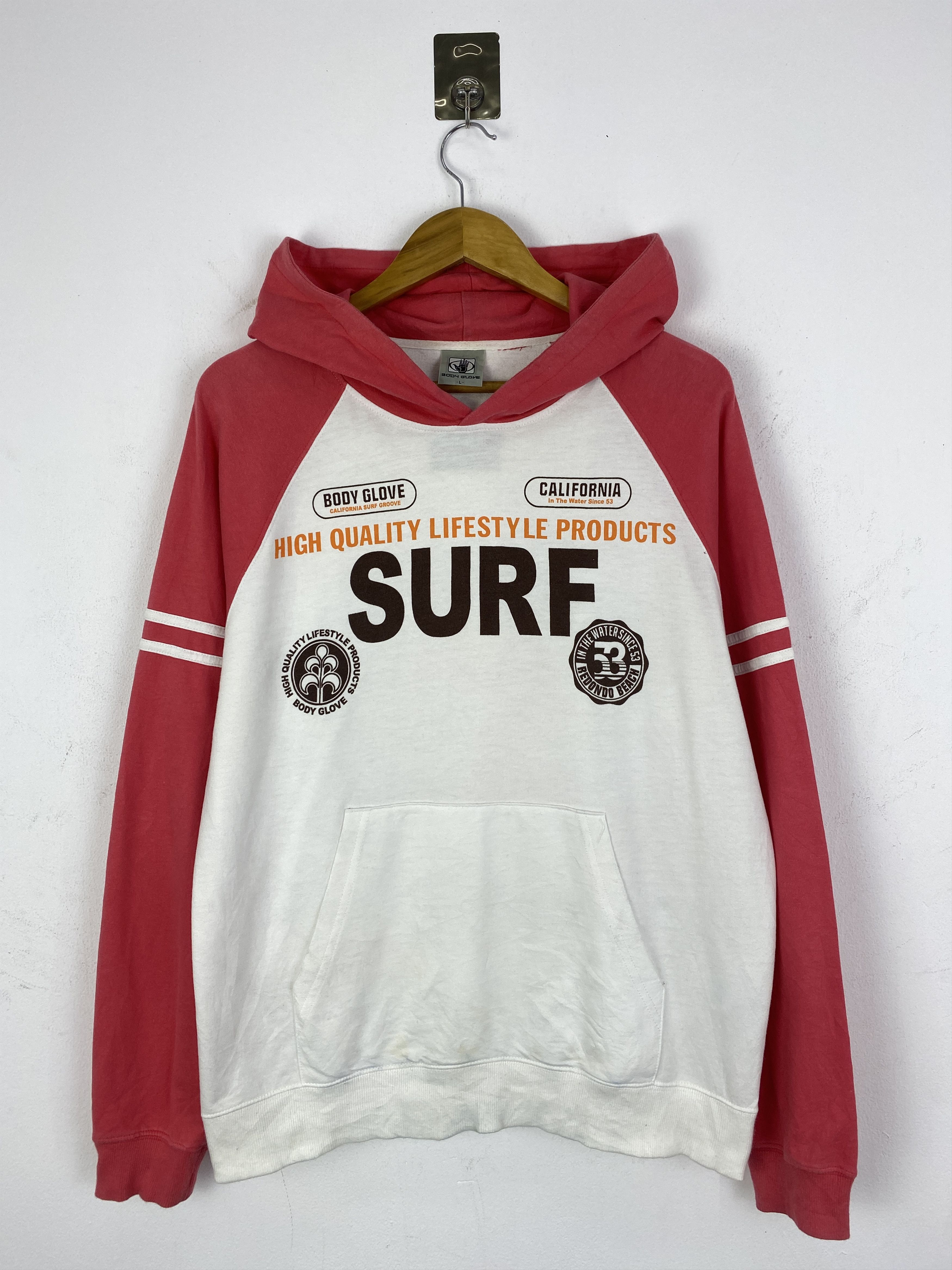 Body Glove Vintage Body Glove Surf Pullover Hoodie SH0237 Size US L / EU 52-54 / 3 - 1 Thumbnail