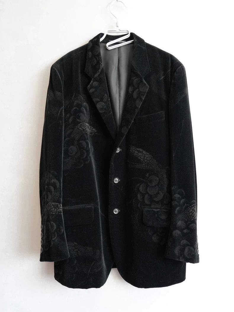 Yohji Yamamoto Yohji Yamamoto size os 19 AW Viper and Grape Velvet Jacket Size US M / EU 48-50 / 2 - 1 Thumbnail