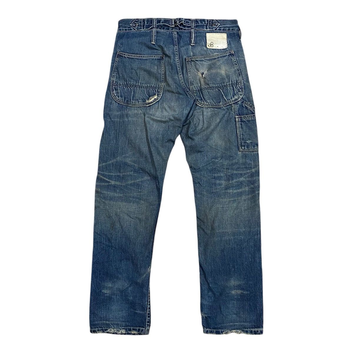 Japanese Brand ✨Vintage Johnbull distressed selvedge jeans made in Japan Size US 33 - 2 Thumbnail