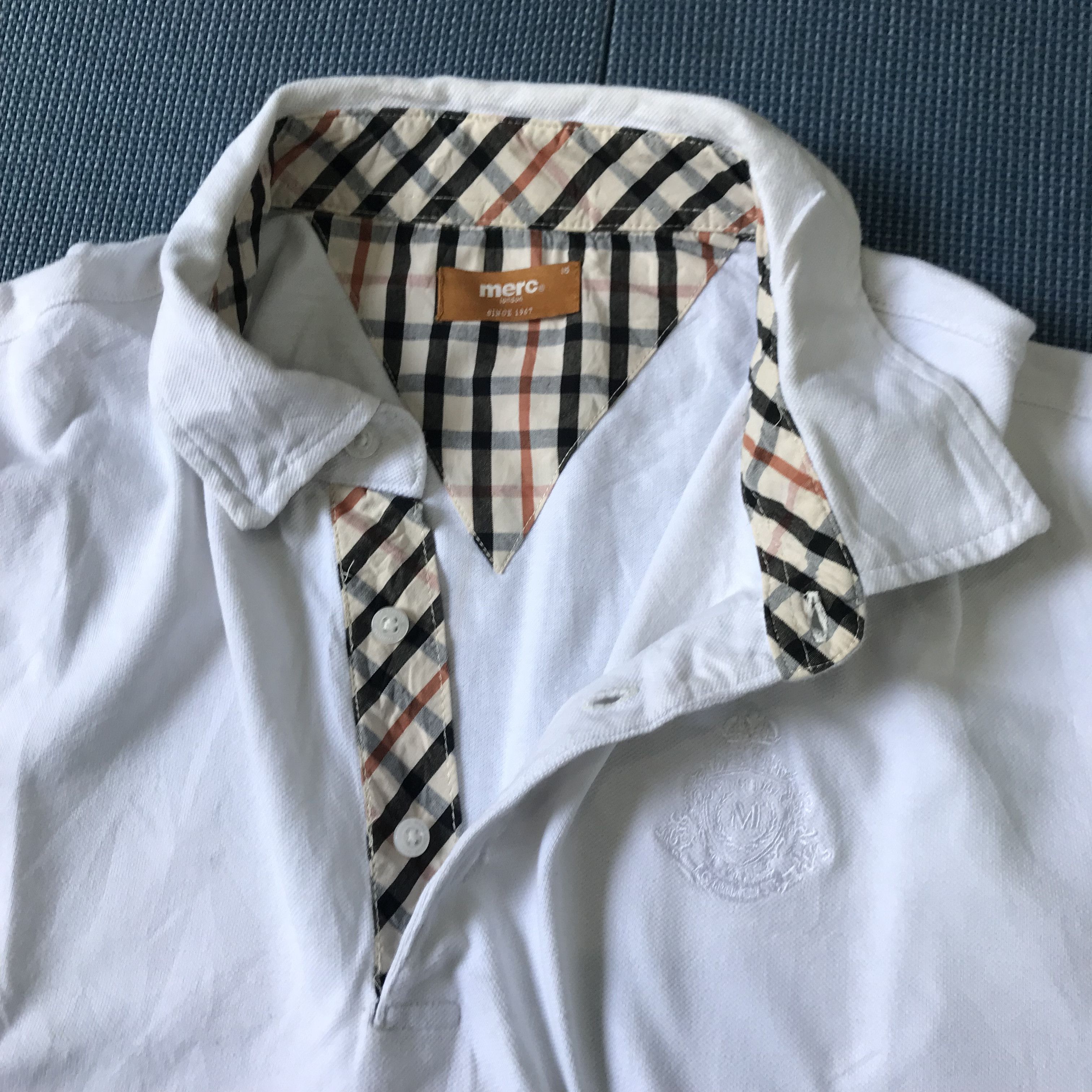 Merc Merc London White Polo Shirt Off White basic Size L Size US L / EU 52-54 / 3 - 9 Thumbnail