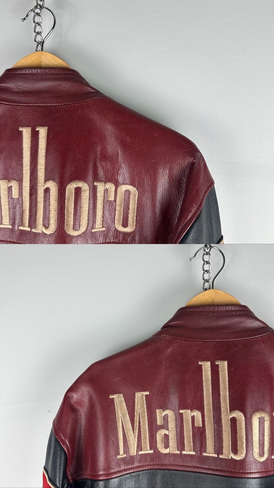 Marlboro Vintage Rare Marlboro Racing Leather Jacket Brando Size US XXL / EU 58 / 5 - 21 Thumbnail