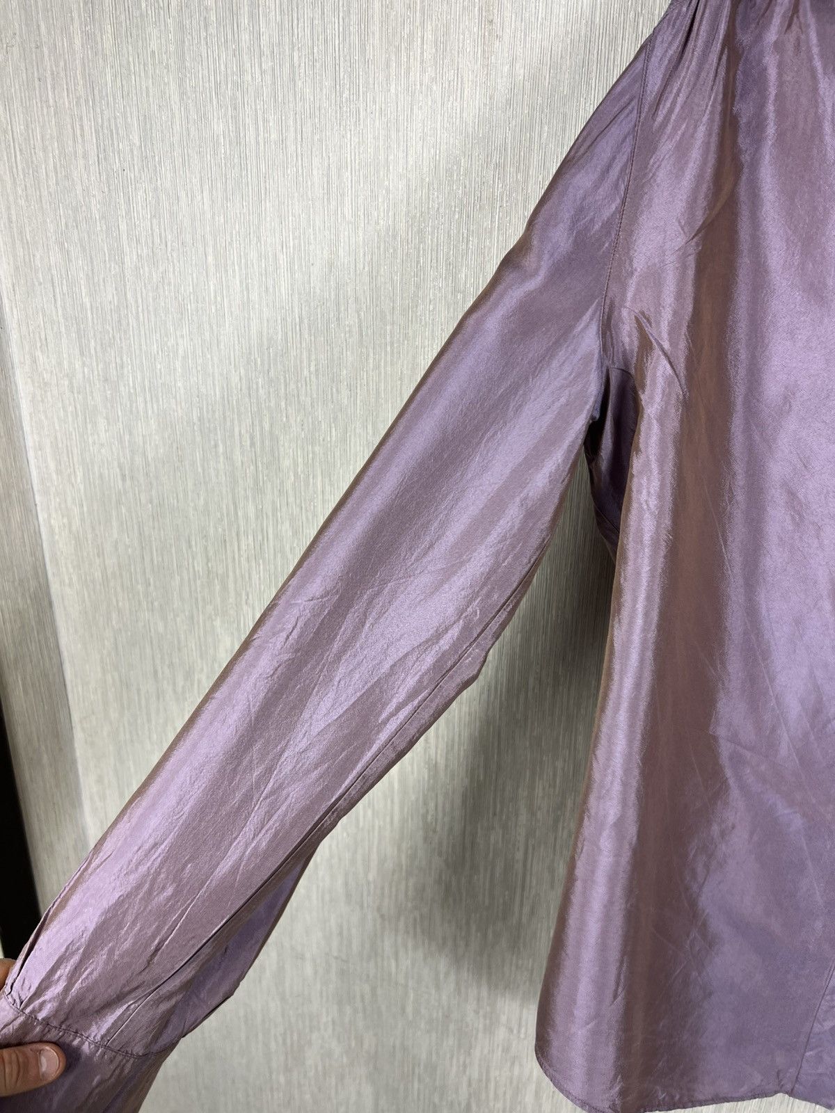 Max Mara Max Mara pure seta 100% silk button up shiny shirt luxury Size M / US 6-8 / IT 42-44 - 14 Thumbnail