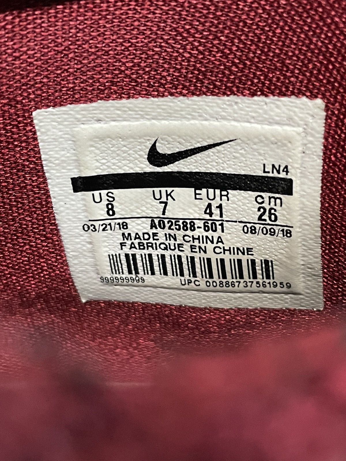 Nike Nike lebron 16 king red burgundy and leopard size 8 Size US 8 / EU 41 - 11 Thumbnail