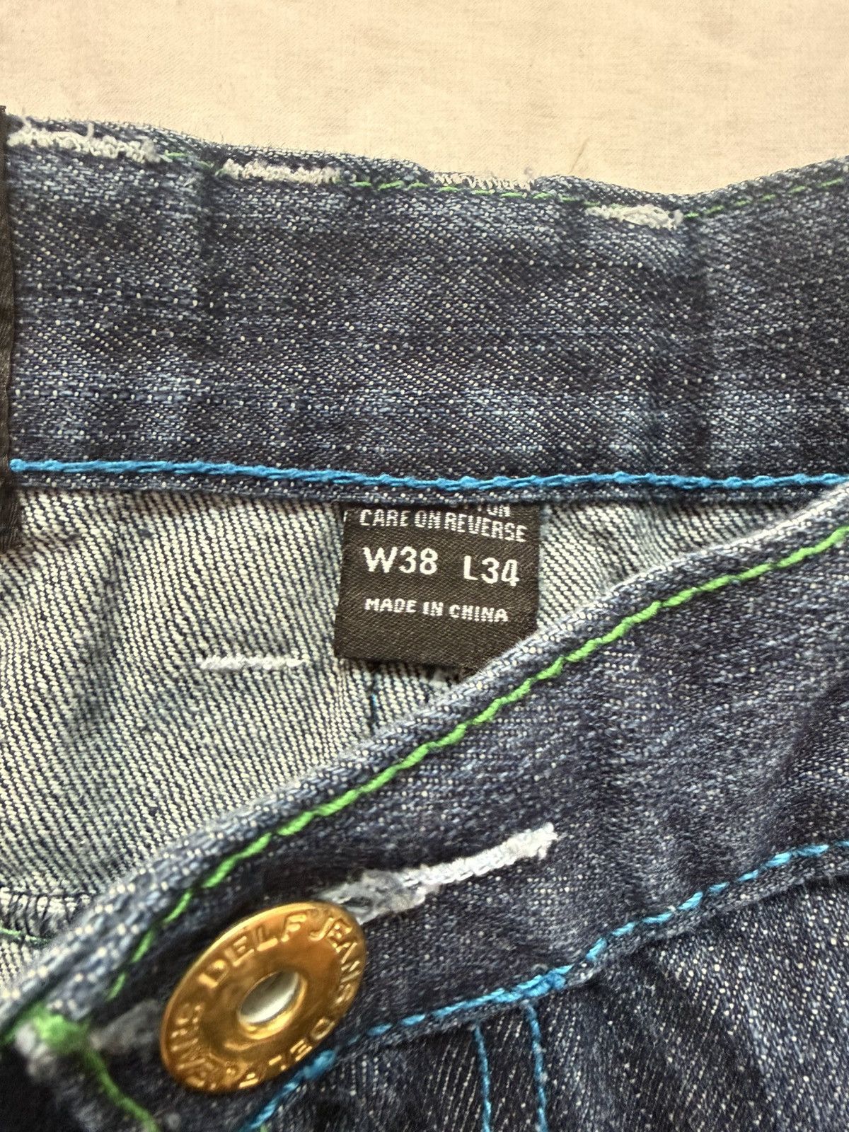 Japanese Brand Delf vintage skull jeans Size US 38 / EU 54 - 3 Thumbnail