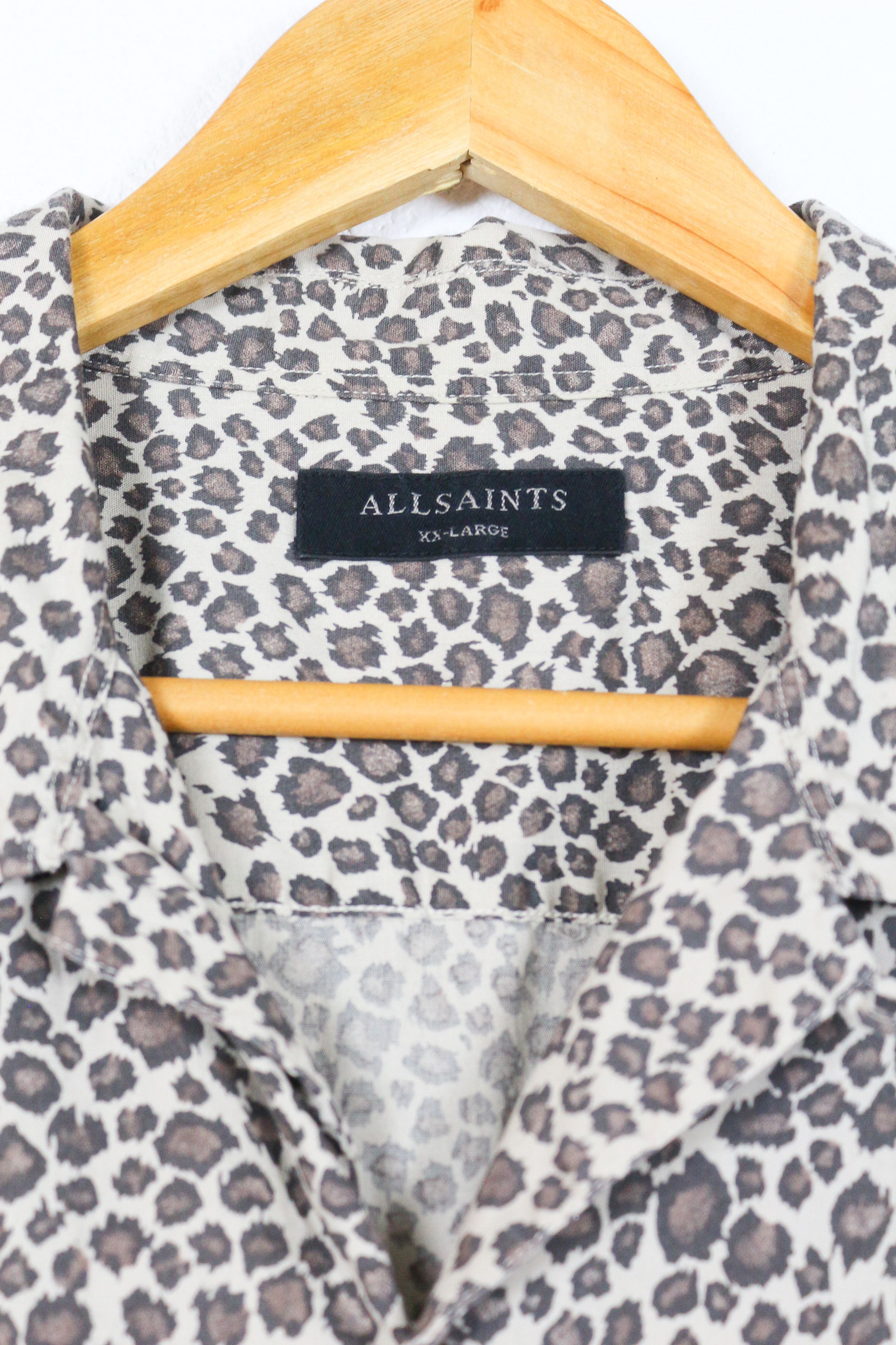 Allsaints Allsaints Apex Leopard Printed Hawaiian Shirt Avant Garde Size US XL / EU 56 / 4 - 4 Thumbnail